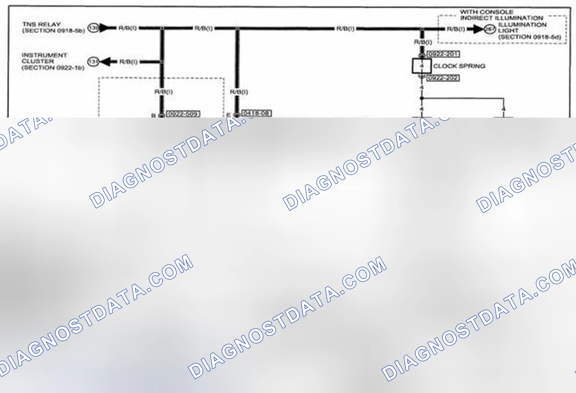 Scheme 262: Illumination Light Wiring Diagram - 0918-5c (1 Of 2)