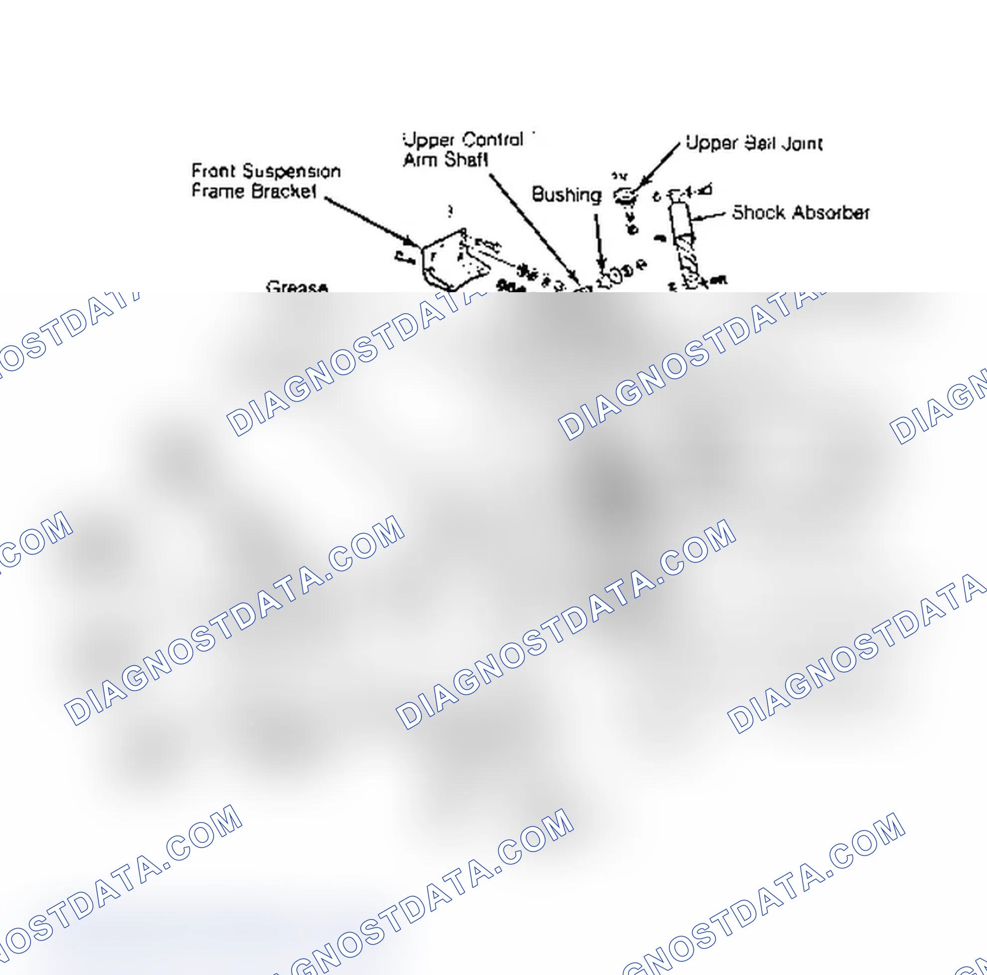 Scheme 1: Exploded View of Front Suspension Assembly G series front susp shown; C series similar (exc front susp struts). Courtesy of General Motors Corp.