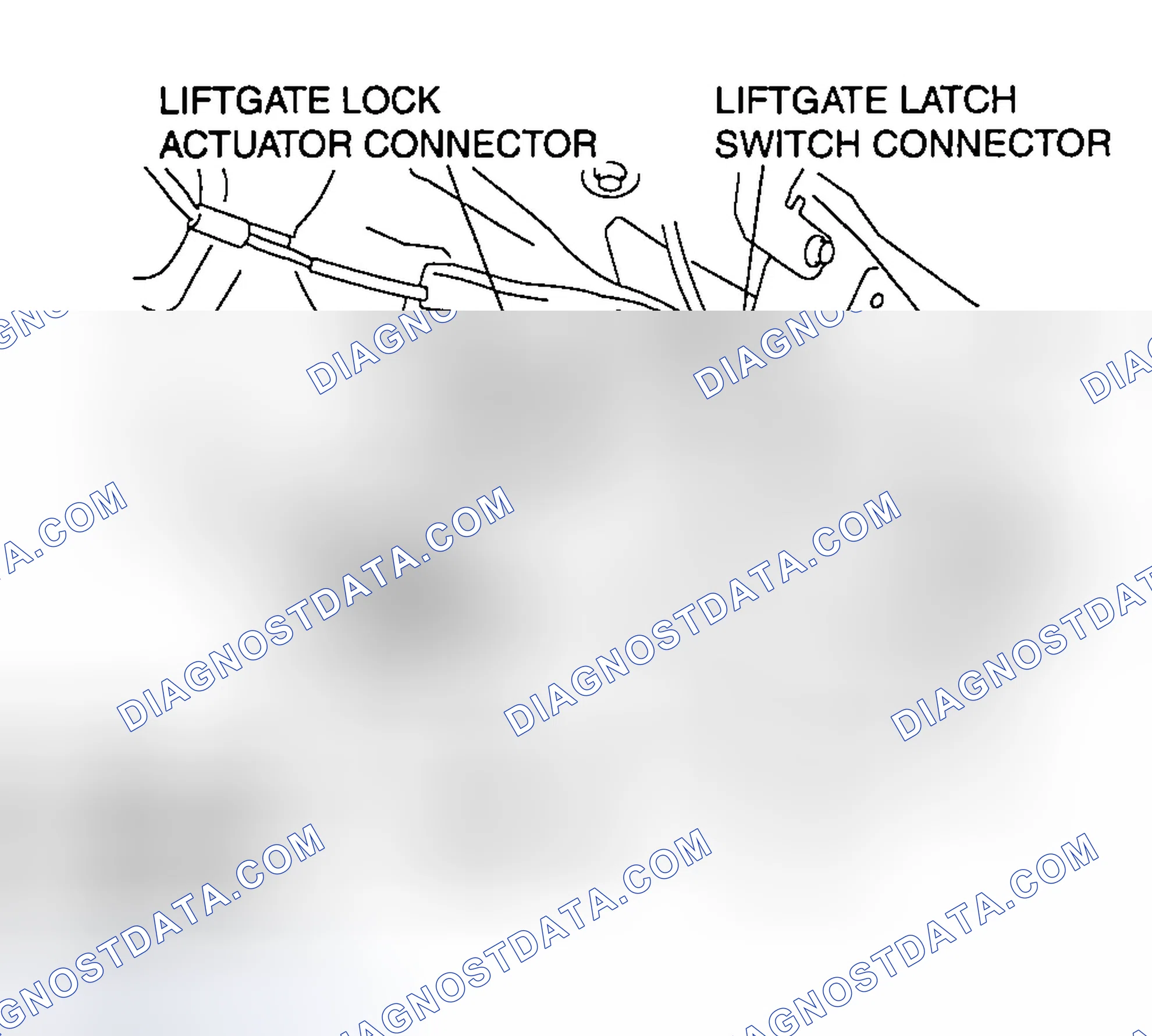 Scheme 62: LIFTGATE LATCH AND LOCK ACTUATOR REMOVAL/INSTALLATION