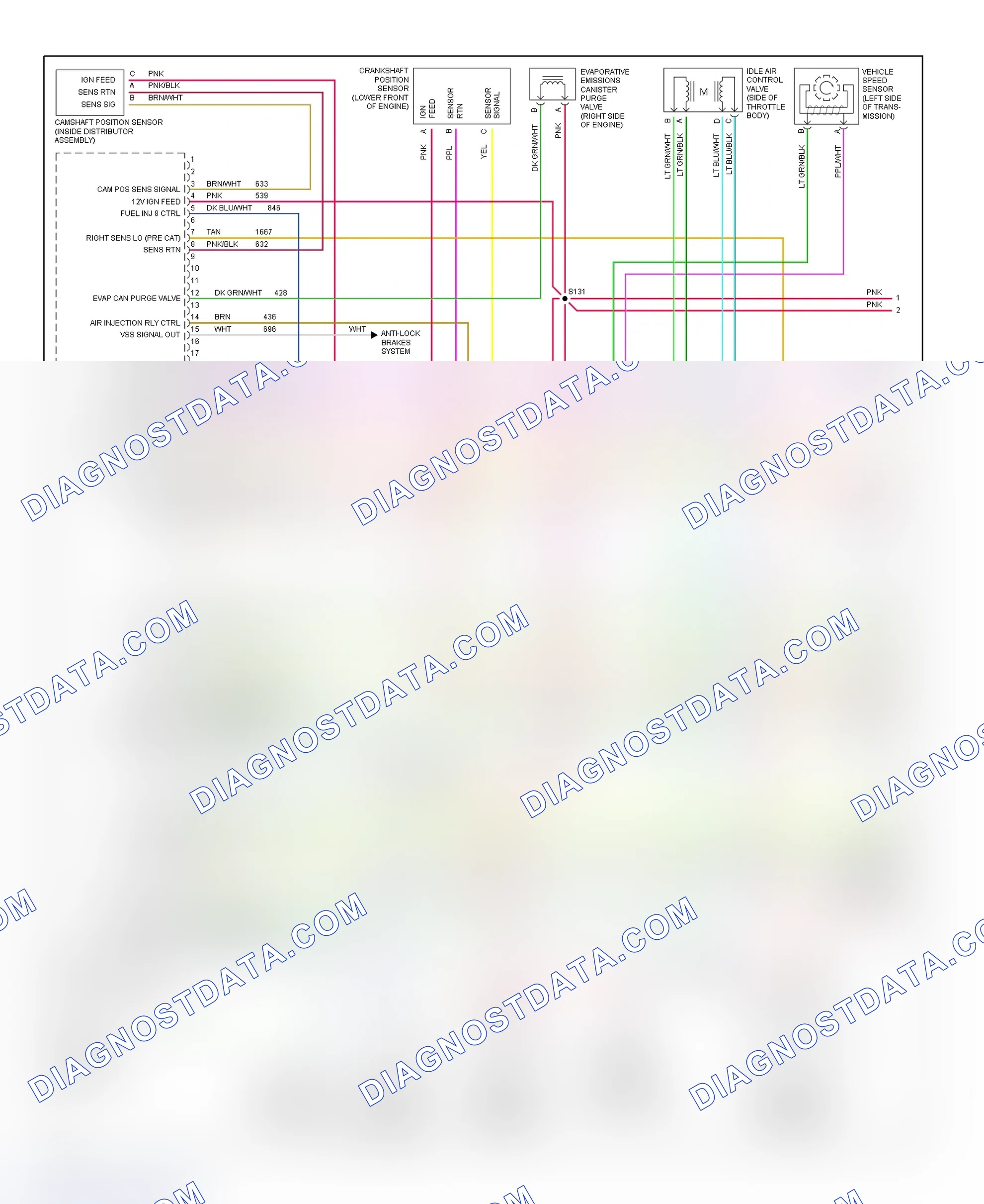 Scheme 13: VCM Wiring Diagram (7.4L - 1 Of 4)