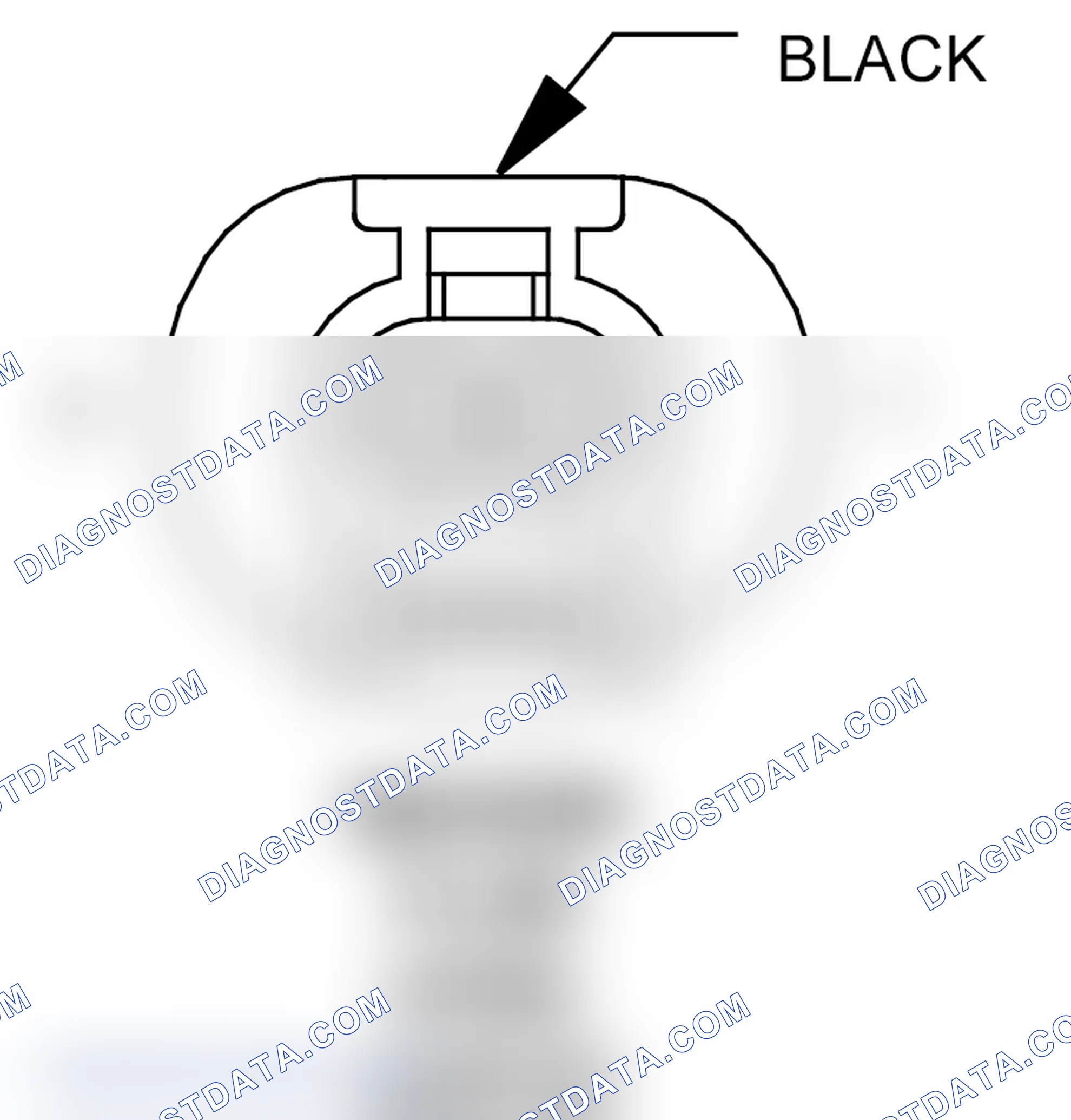 Scheme 242: Washer Fluid Level Switch Connector End View