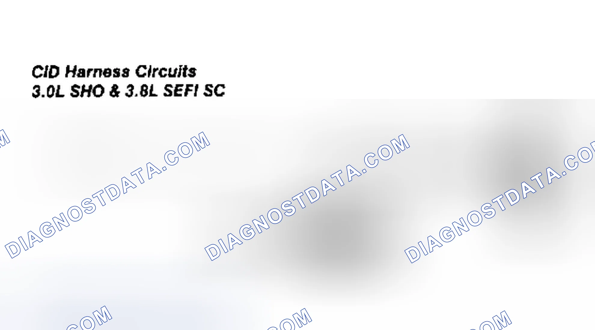 Scheme 41: CID Harness Circuits (3.0L SHO & 3.8L SC)