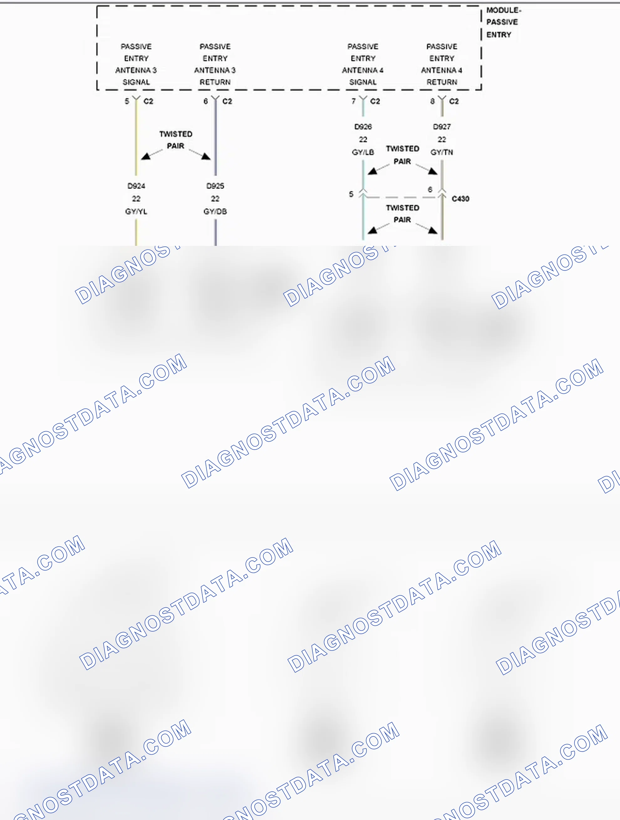 Scheme 13: B1A73-01-PASSIVE ENTRY ANTENNA 3 - GENERAL ELECTRICAL FAILURE