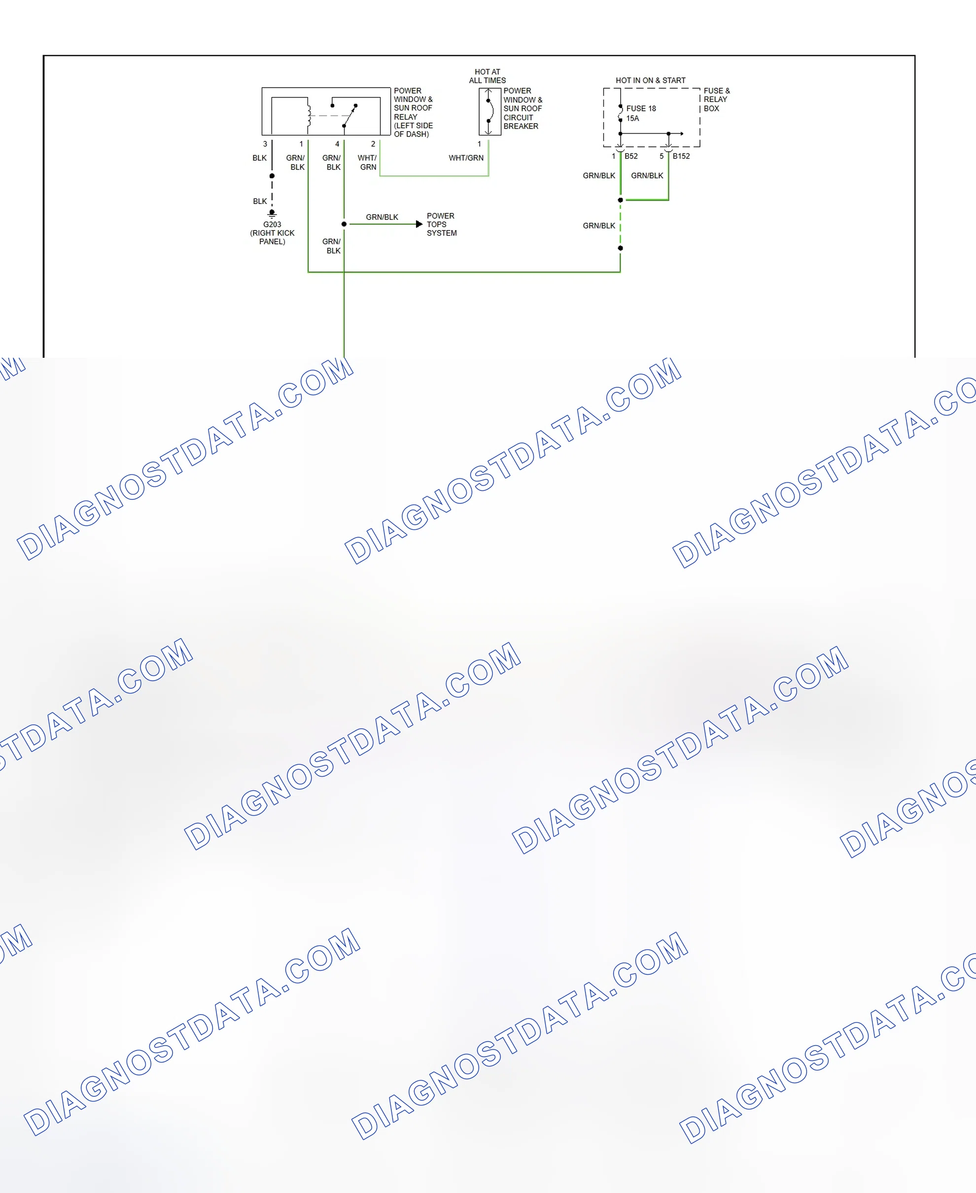 Scheme 7: Power Window System Wiring Diagram (Impreza - Coupe)