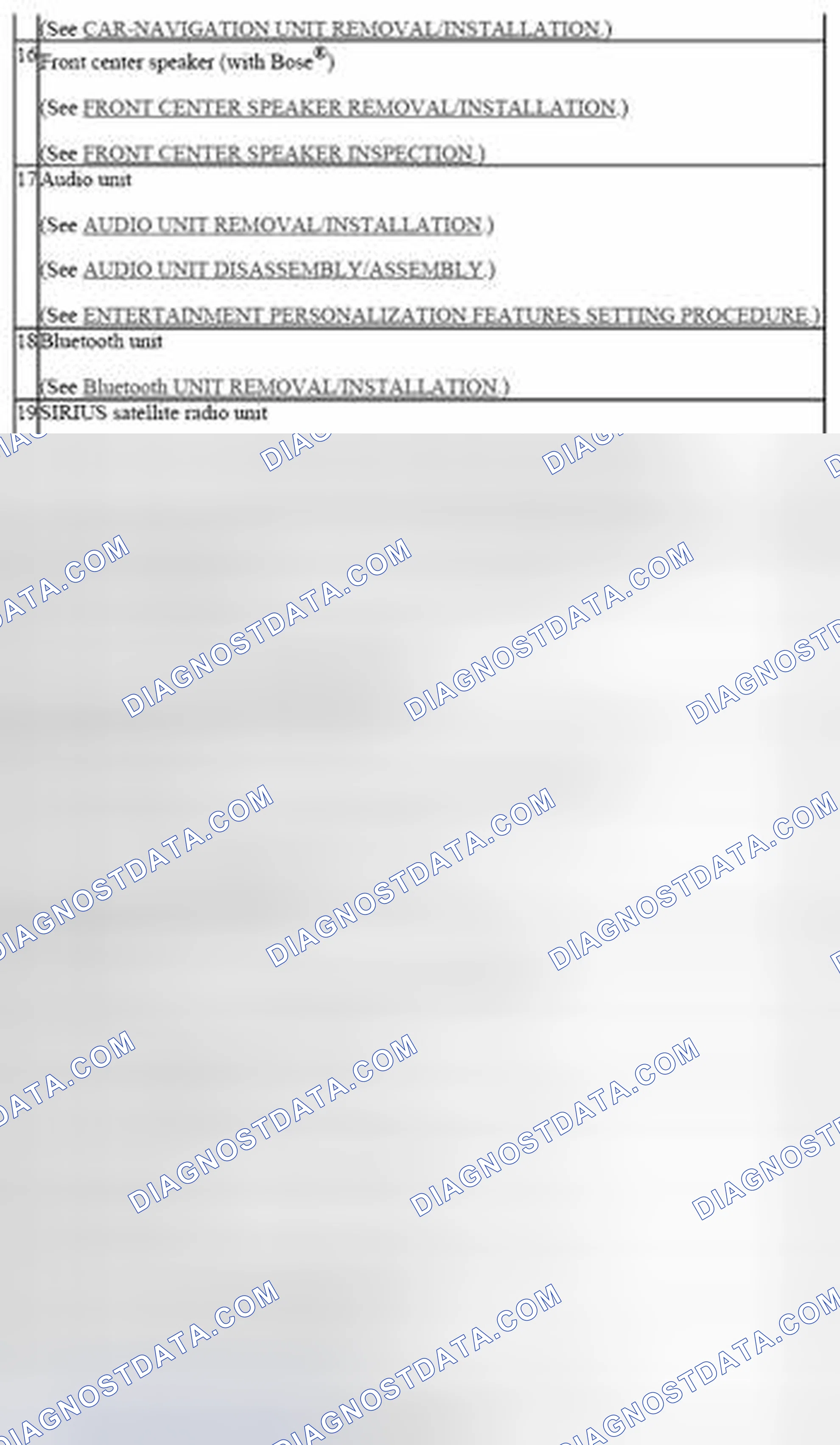 Fig. 3: Locating Entertainment System Components (3 Of 3)