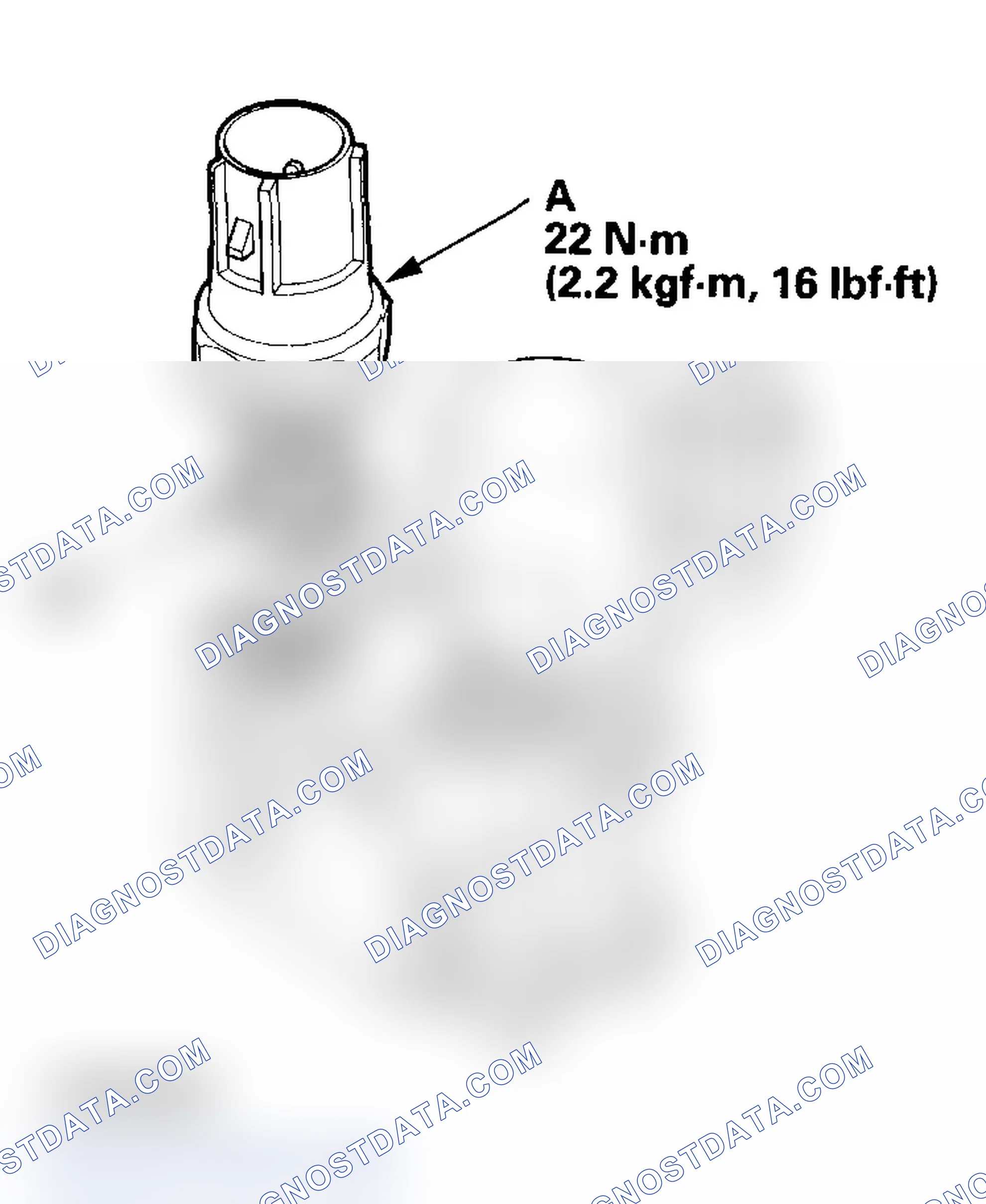Scheme 375: Rocker Arm Oil Pressure Switch (VTEC Oil Pressure Switch) Removal/Installation