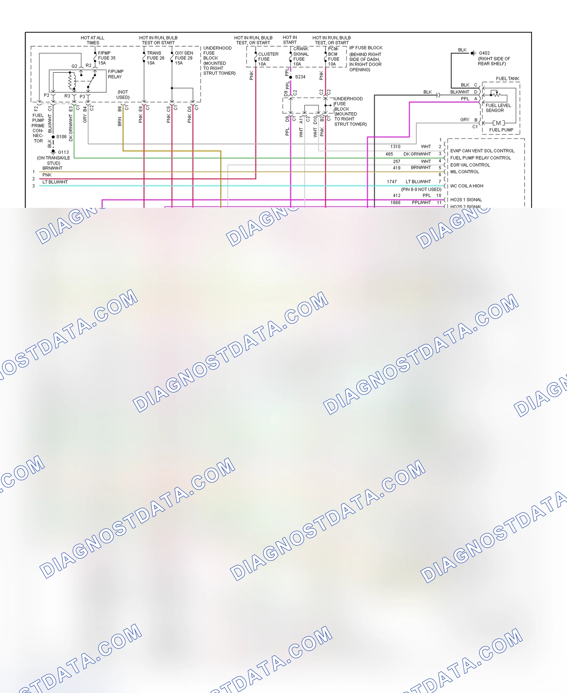 Scheme 118: PCM Wiring Diagram (Century - 3.1L - 4 Of 4)