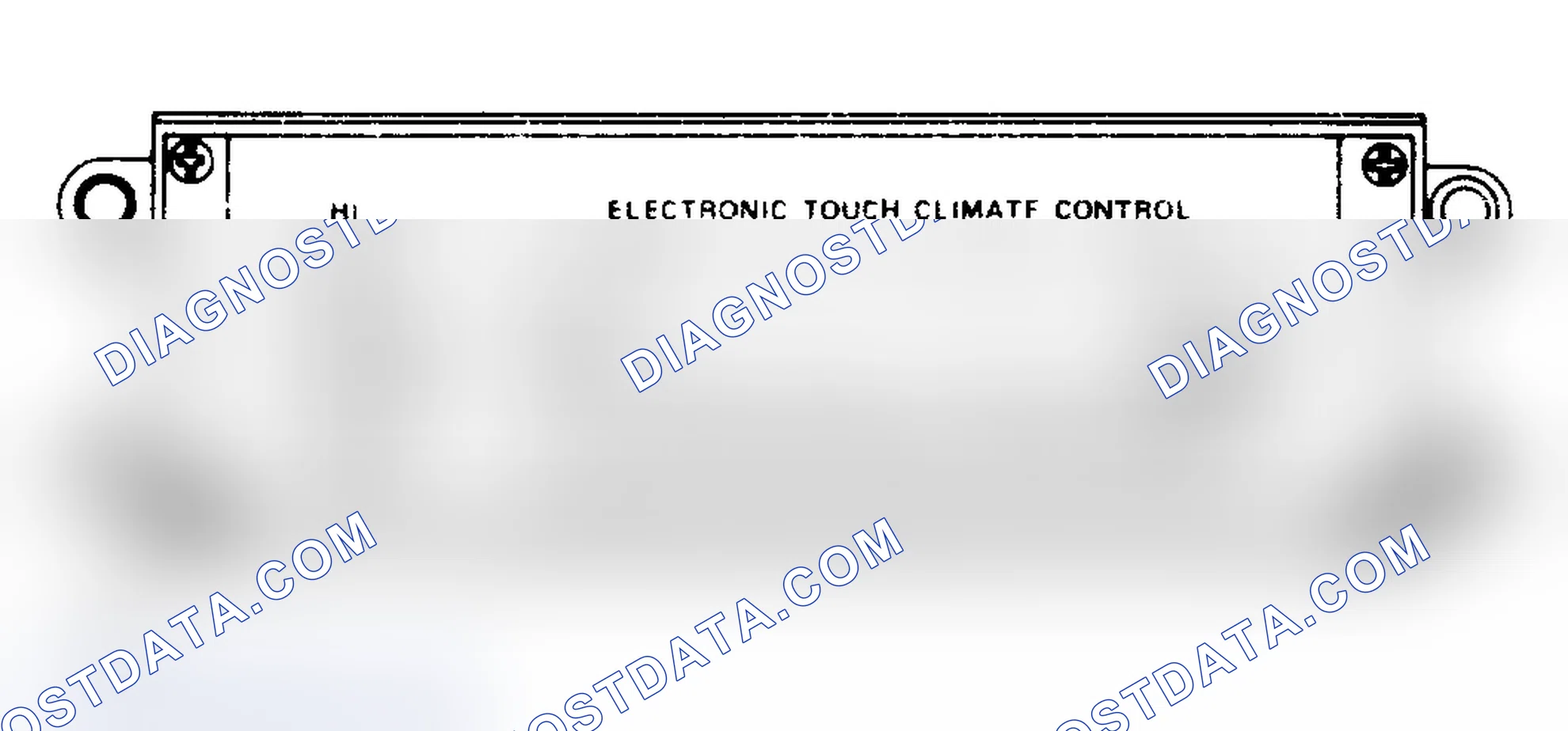 Scheme 1: Electronic Touch Climate Control Panel (This control panel used on Electra, LeSabre, Regal and Riviera.)