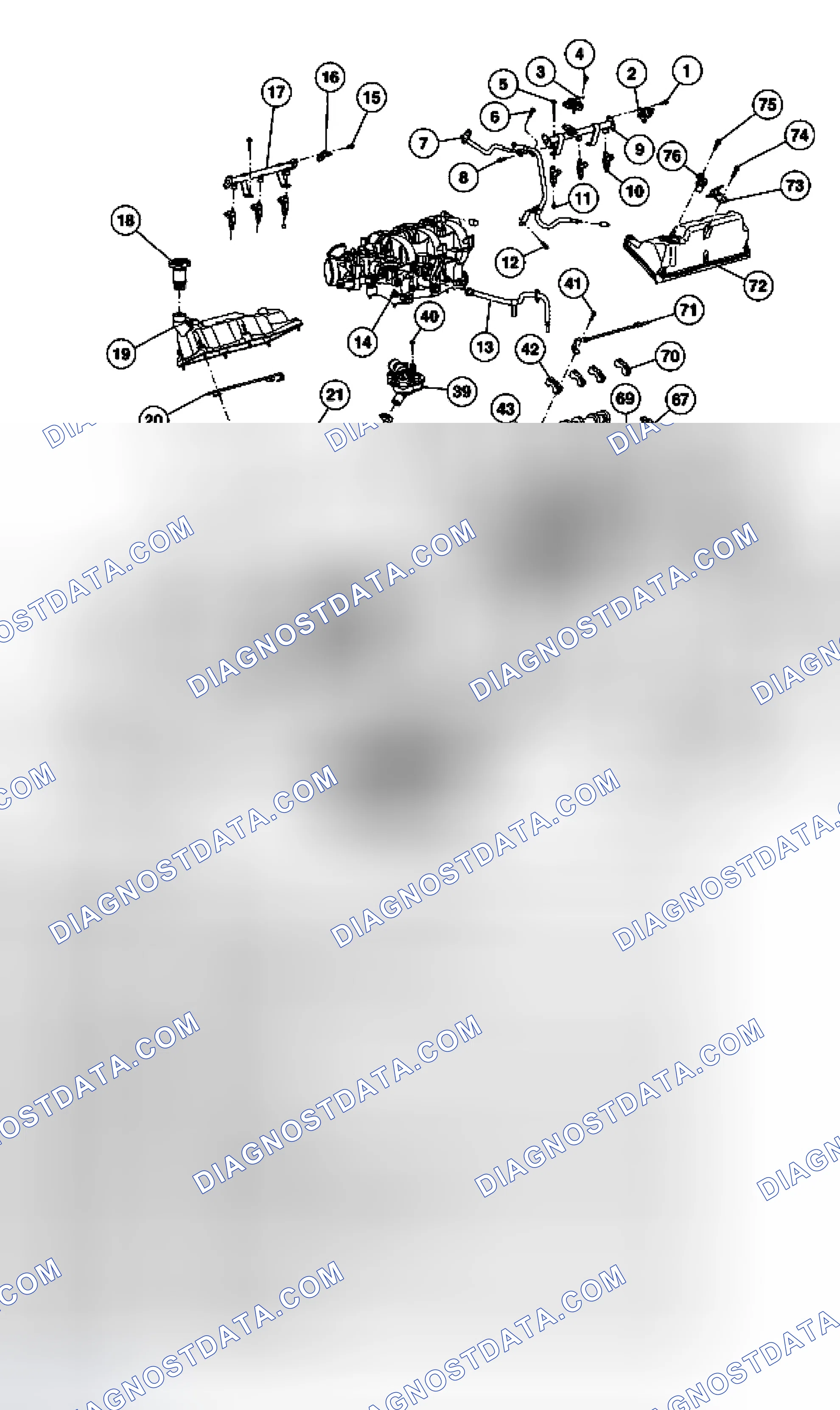 Scheme 779: Upper Components - 4.0L SOHC Engine