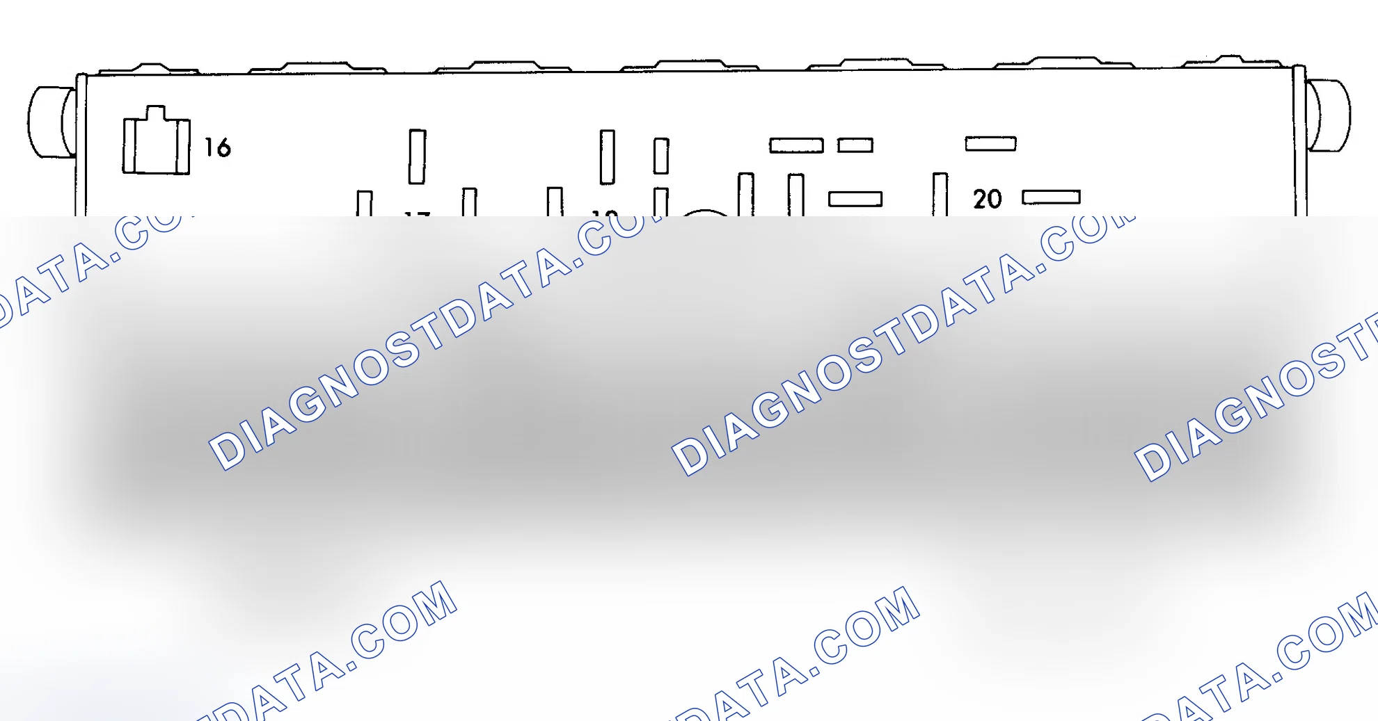 Scheme 6: FUSE PANEL IDENTIFICATION (1983 QUATTRO)