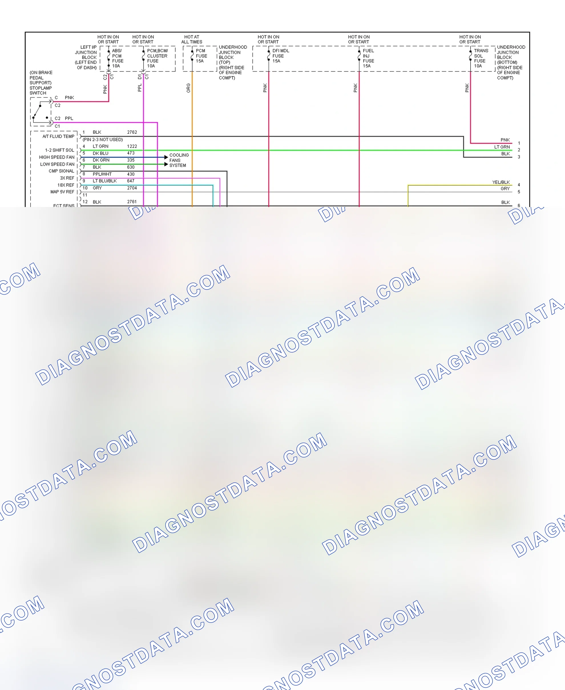 Scheme 171: PCM Wiring Diagram (Impala & Monte Carlo - 3.8L - 1 Of 4)