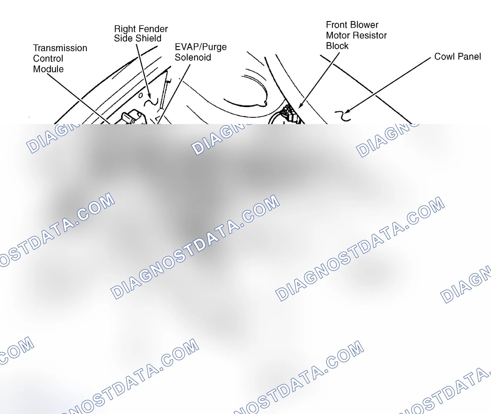 Scheme 1: Right Side Of Engine Compartment
