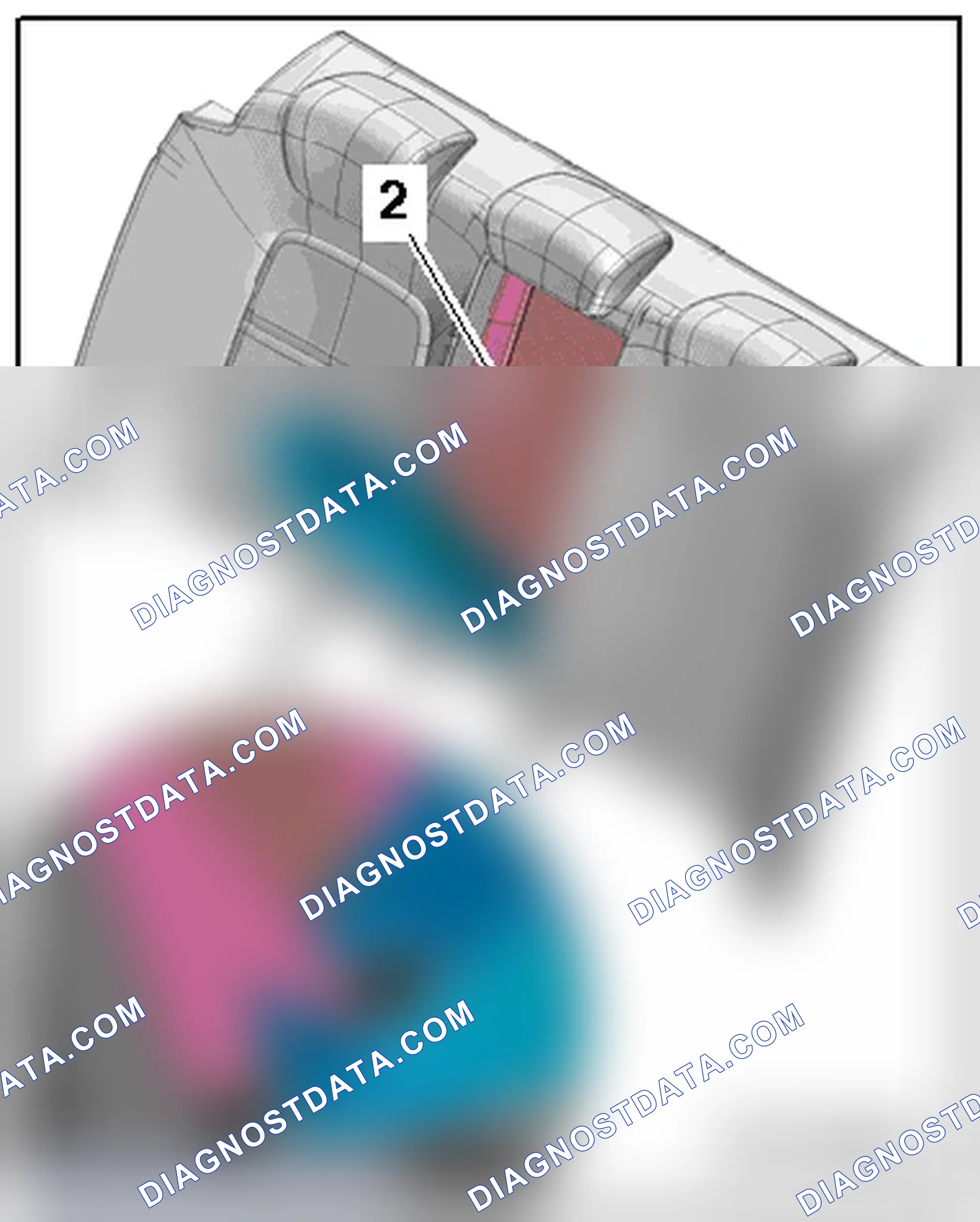 Scheme 237: CENTER ARMREST, FIXED REAR SEAT BACKREST