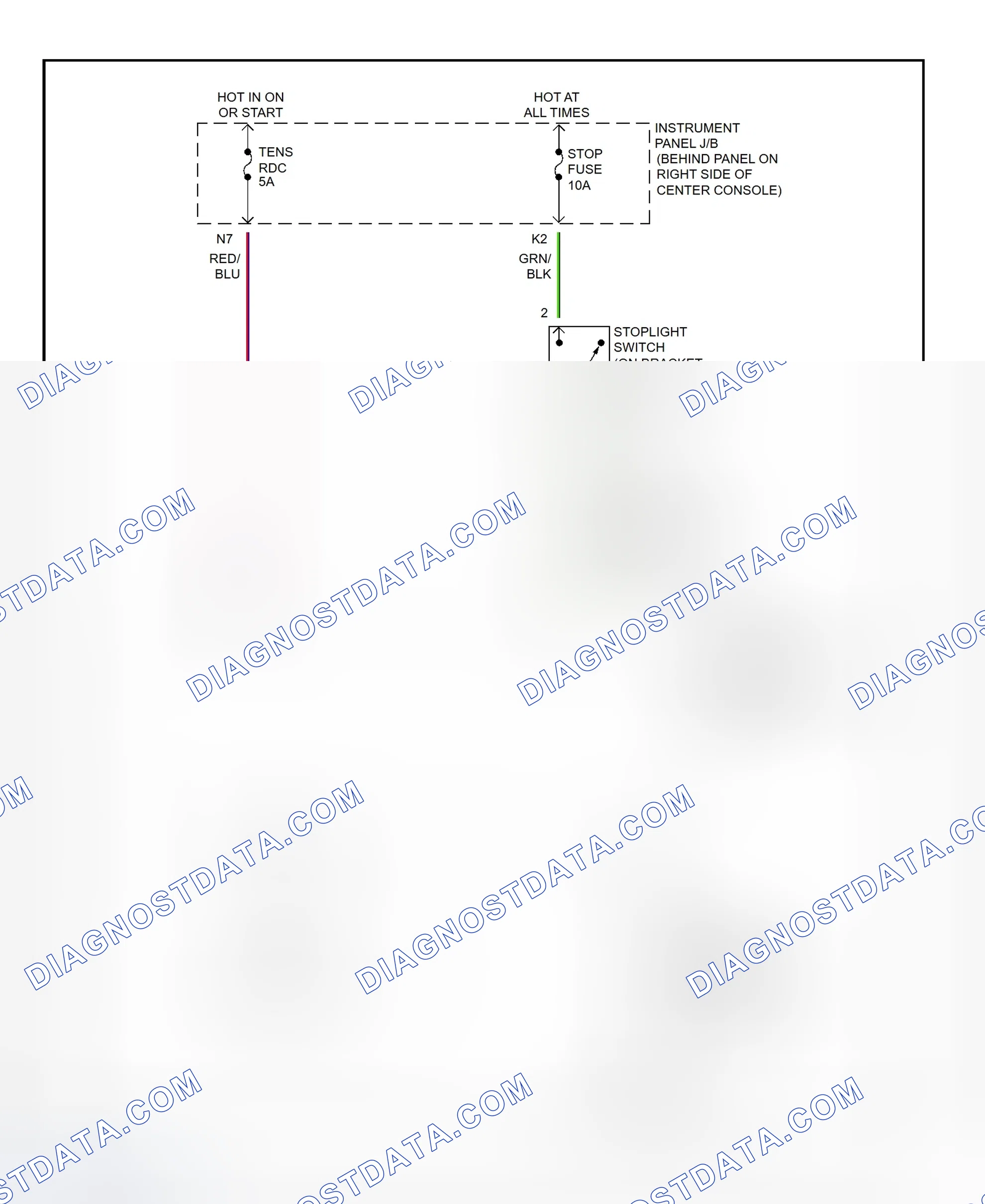 Scheme 345: Shift Interlock System Wiring Diagram (2001 - Toyota Celica)