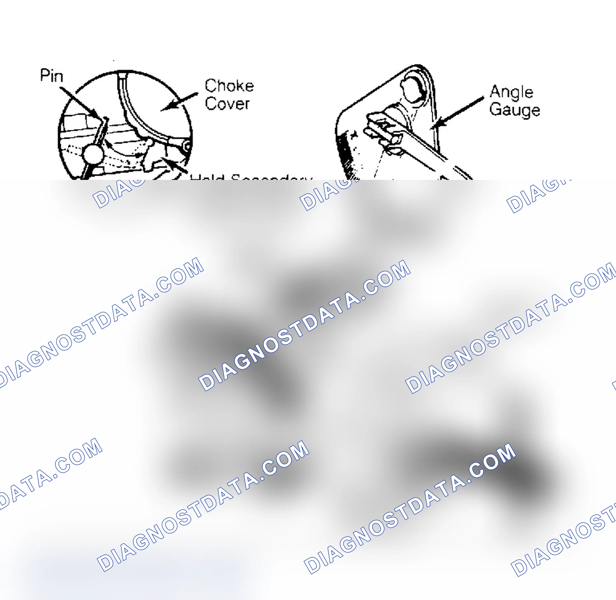 Scheme 17: Choke Unloader Adjustment Bend tang to adjust.