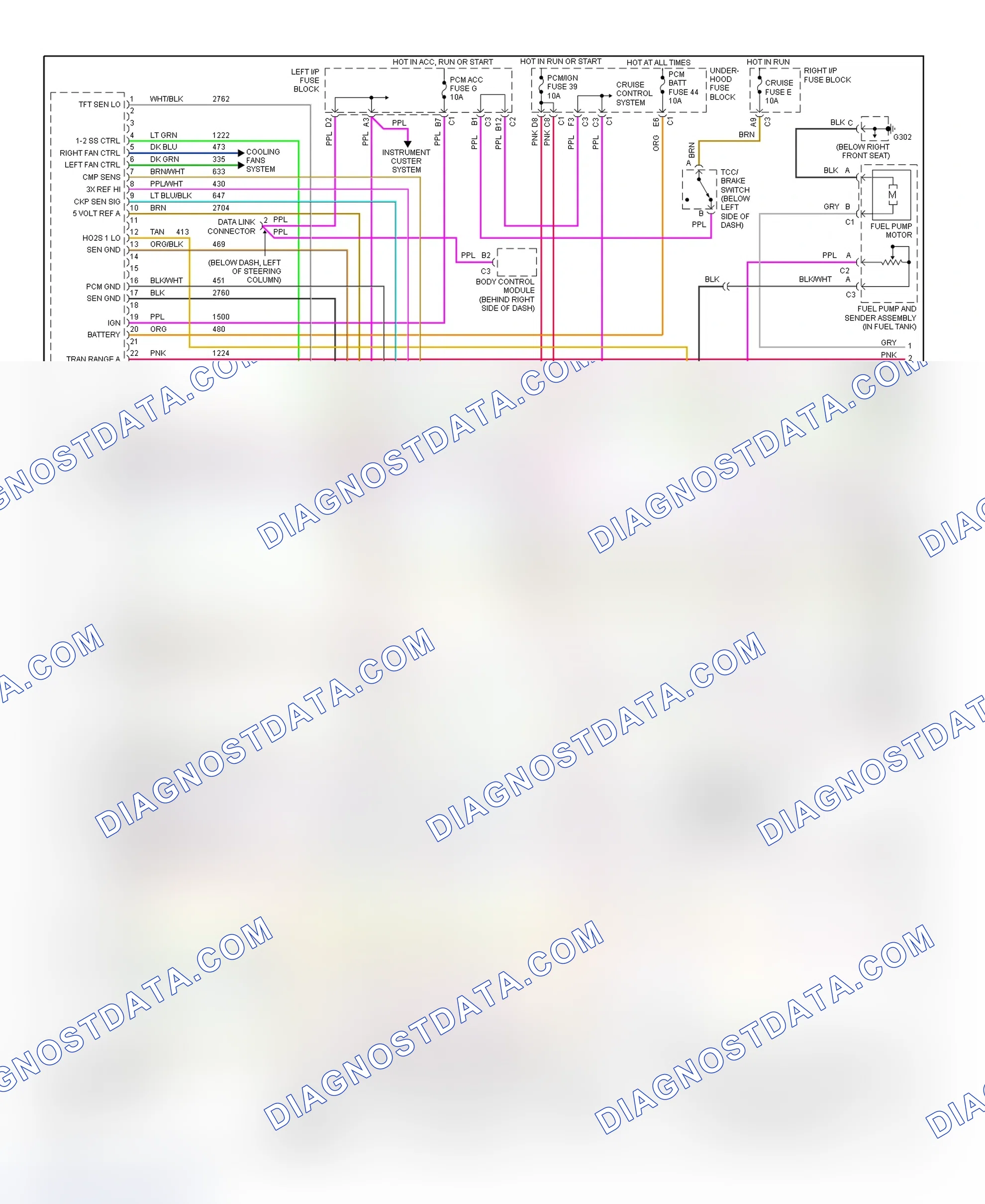 Scheme 4: PCM Wiring Diagram (Alero & Grand Am - 3.4L - 1 Of 3)