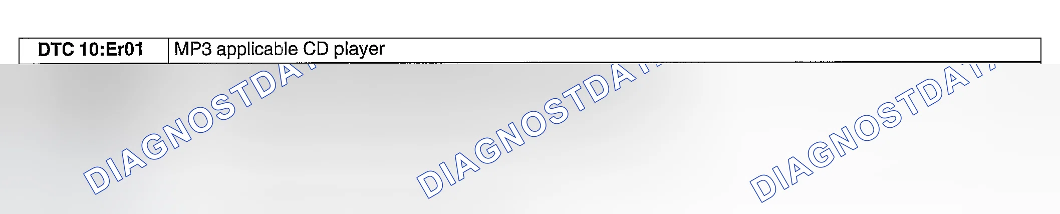 Scheme 45: DTC 10:ER01 MP3 APPLICABLE CD PLAYER
