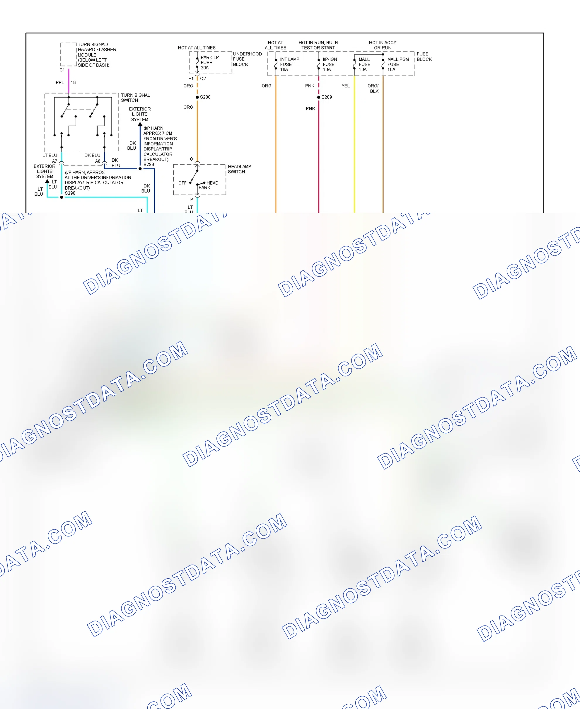 Scheme 15: Warning System Wiring Diagram (Grand Prix)