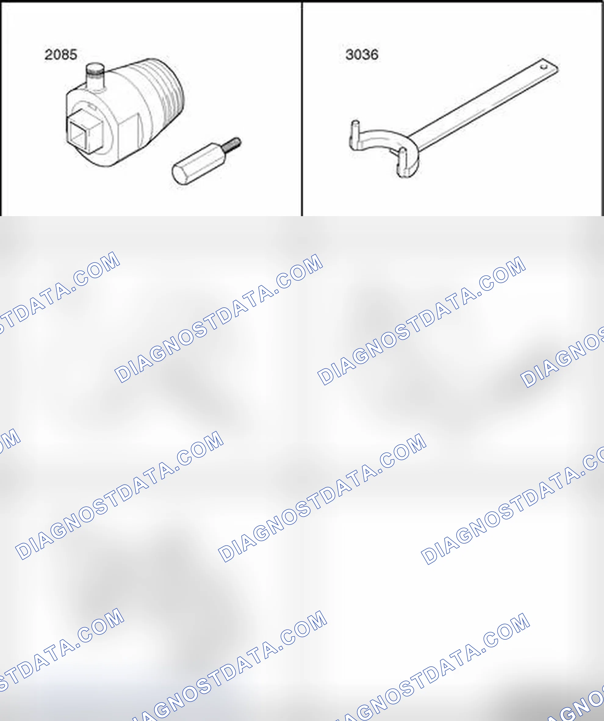 Scheme 575: Sealing ring for exhaust camshaft, replacing