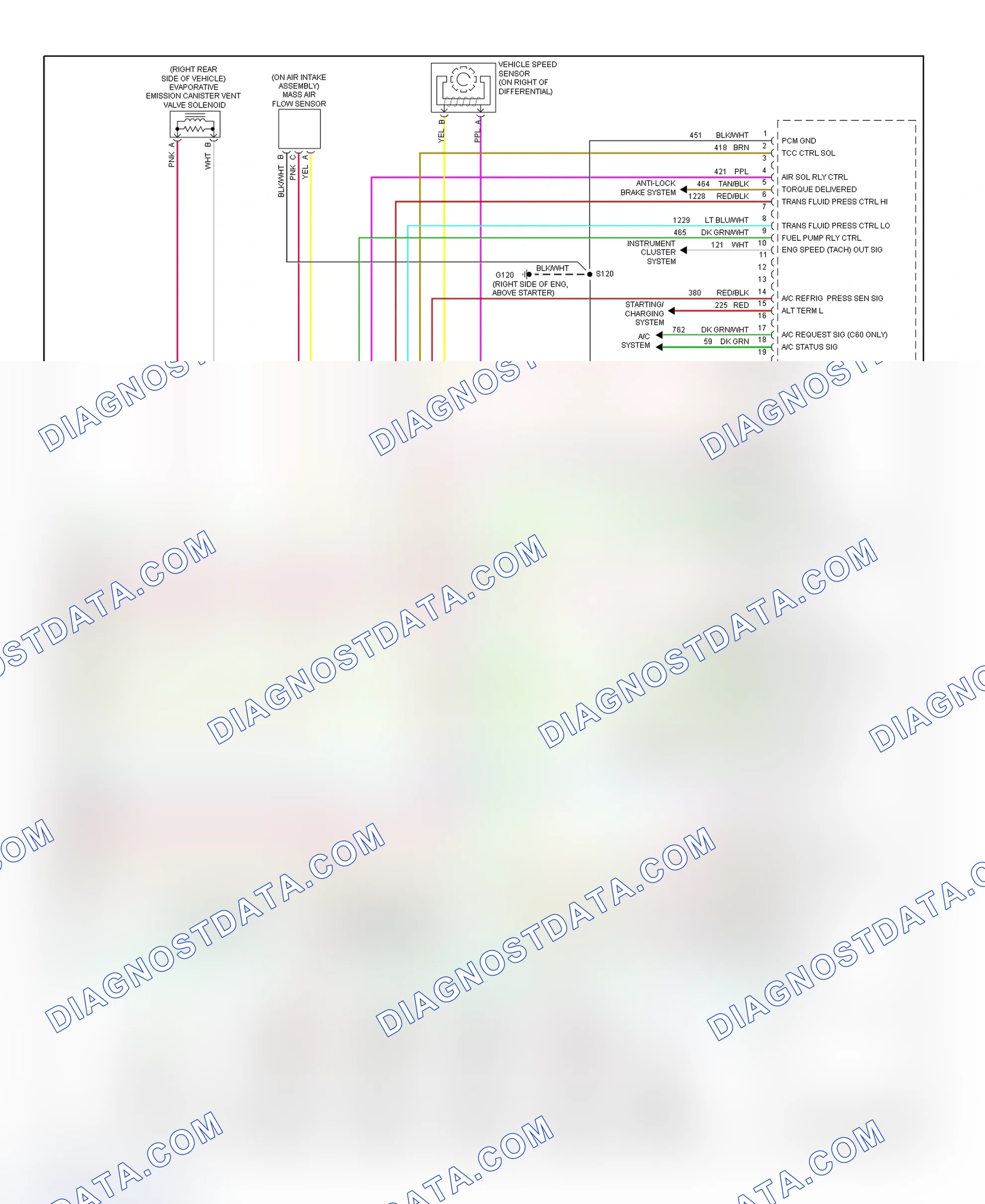 Scheme 67: PCM Wiring Diagram (Corvette - 5.7L - 4 Of 4)