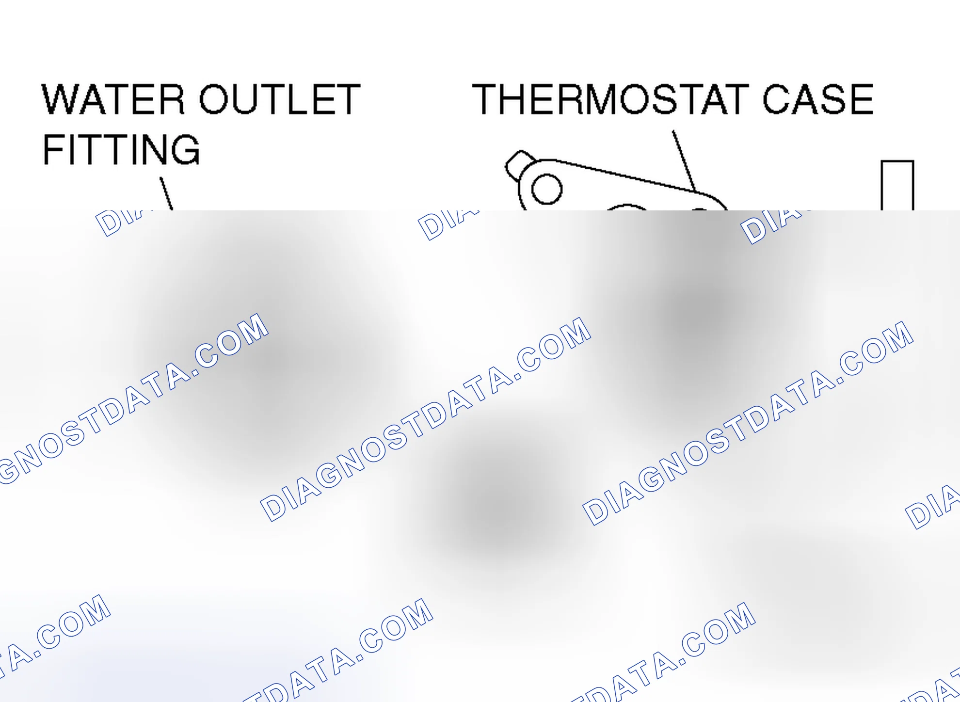 Scheme 25: >> B << THERMOSTAT CASE/WATER OUTLET FITTING INSTALLATION