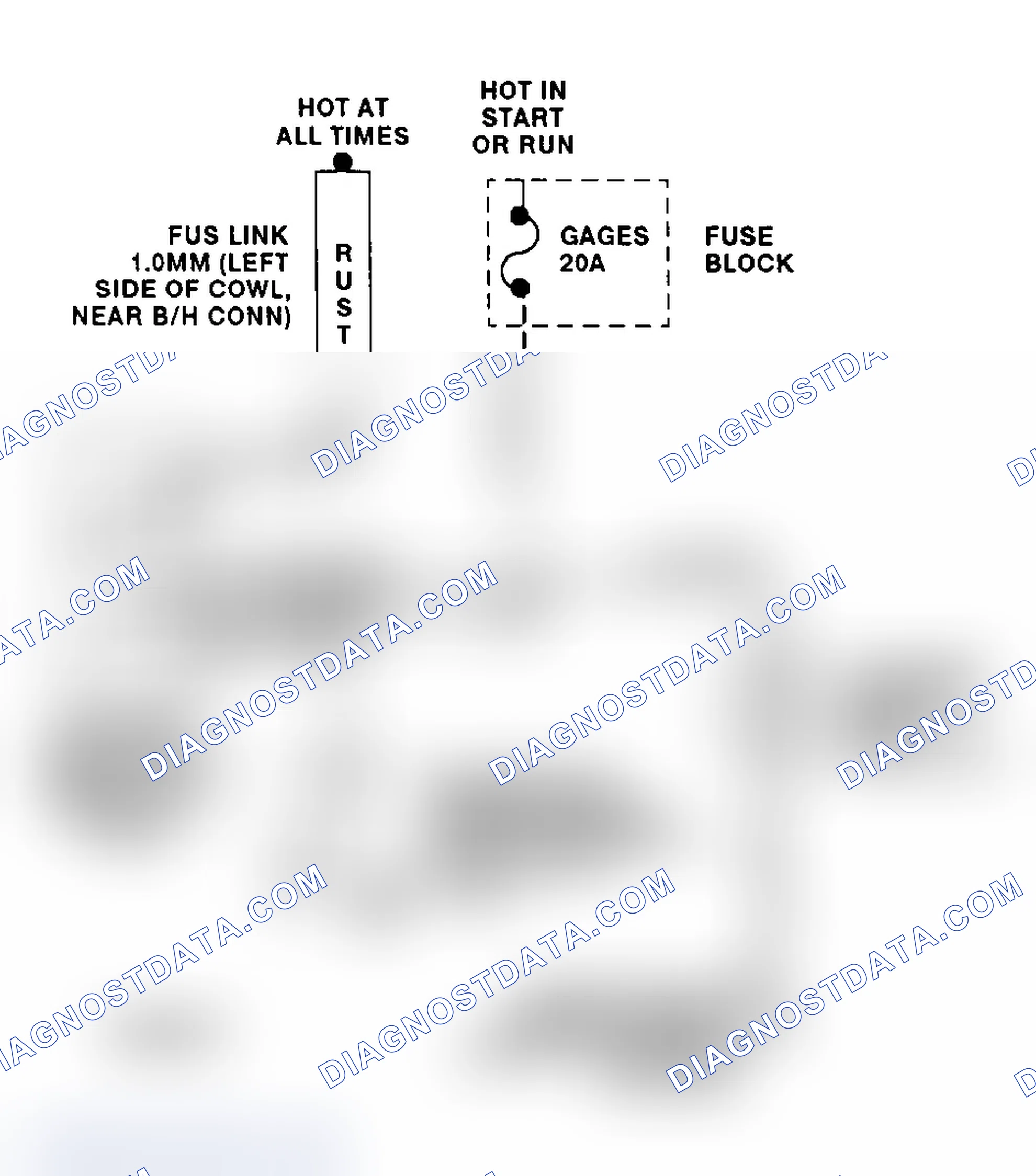 Scheme 5: Cooling Fan Circuit Wiring Diagram ("G" Series - 7.4L)
