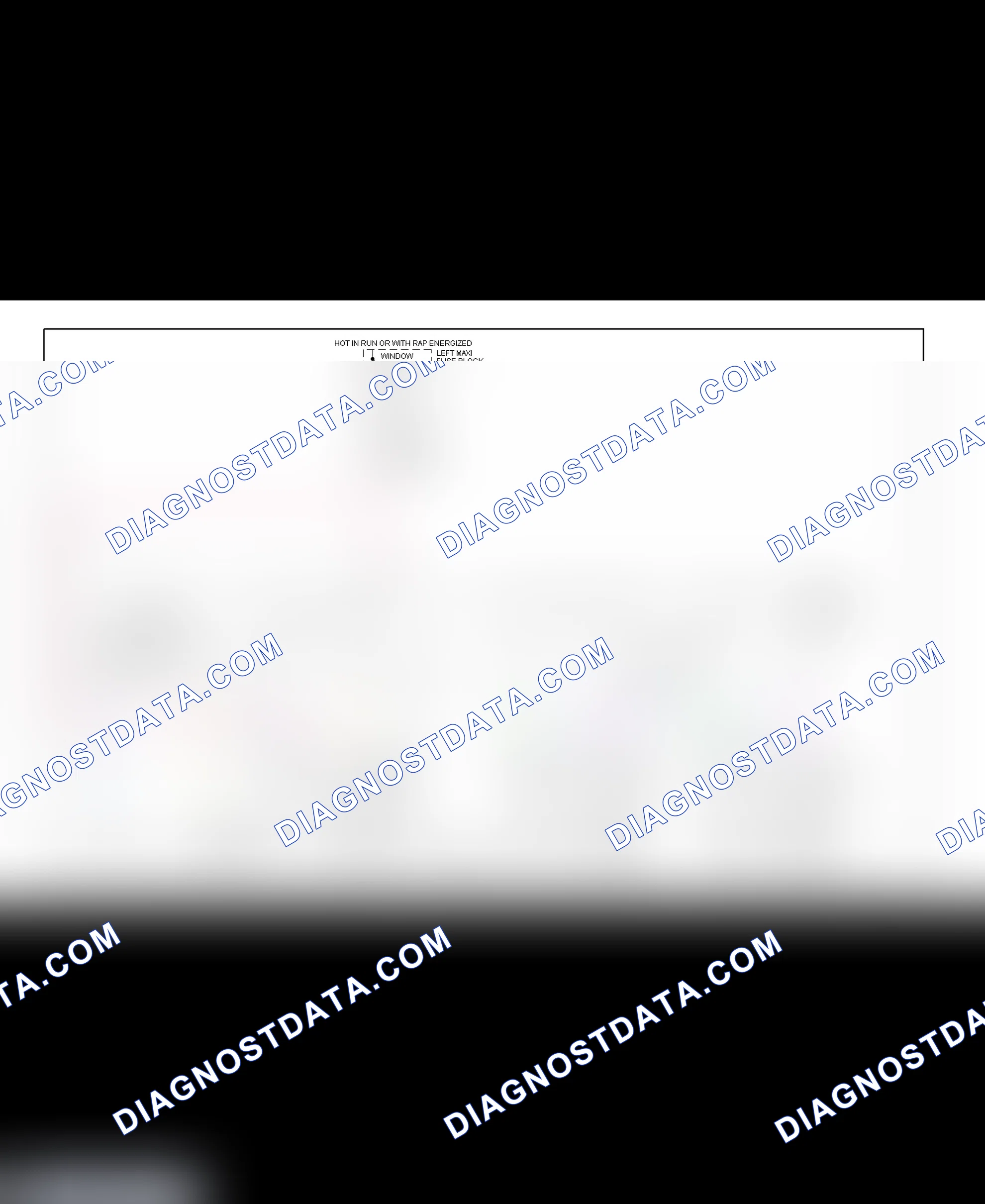Fig. 1: Power Window System Wiring Diagram (Concours & DeVille)