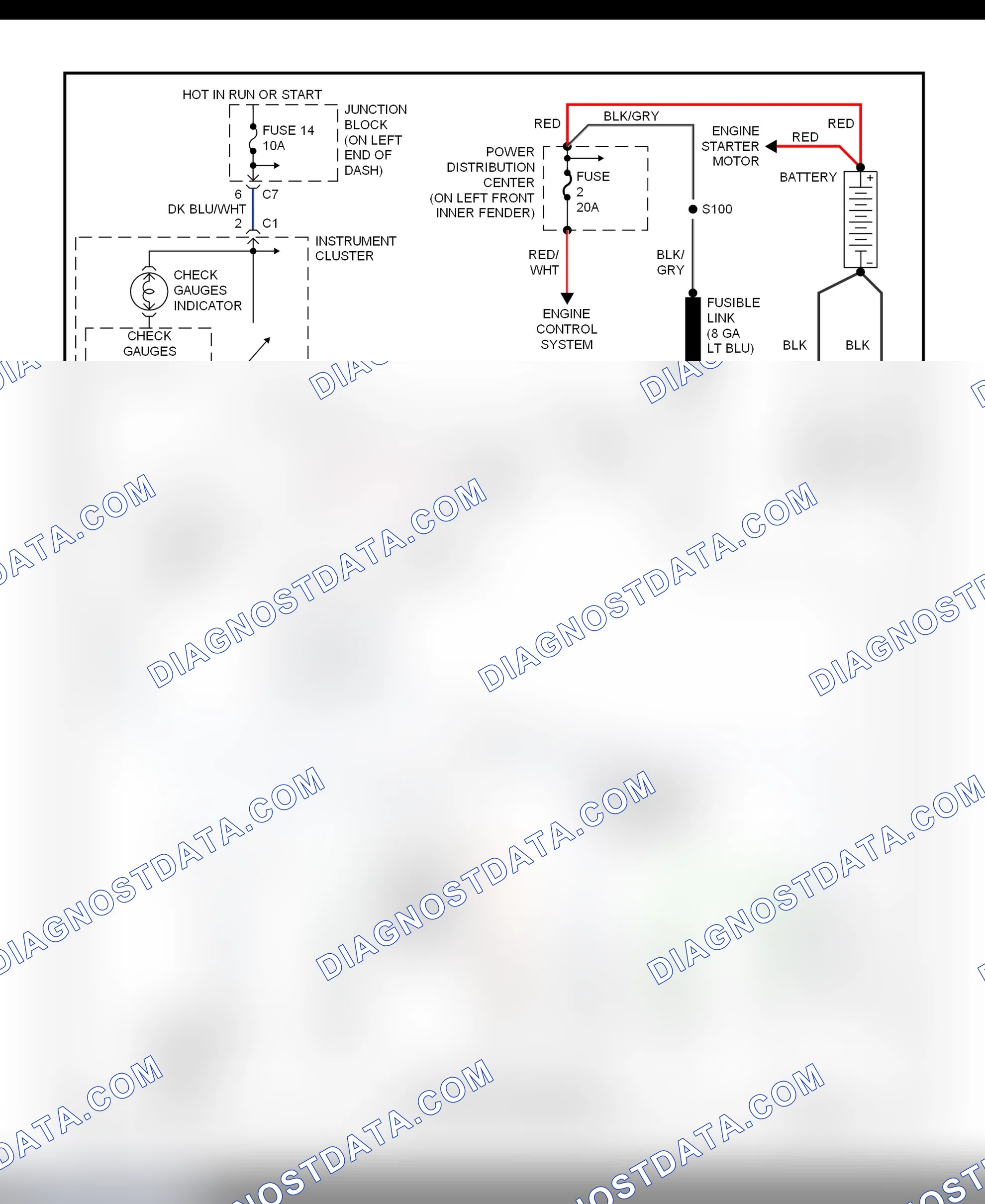 Scheme 2: Charging System Wiring Diagram (Durango)