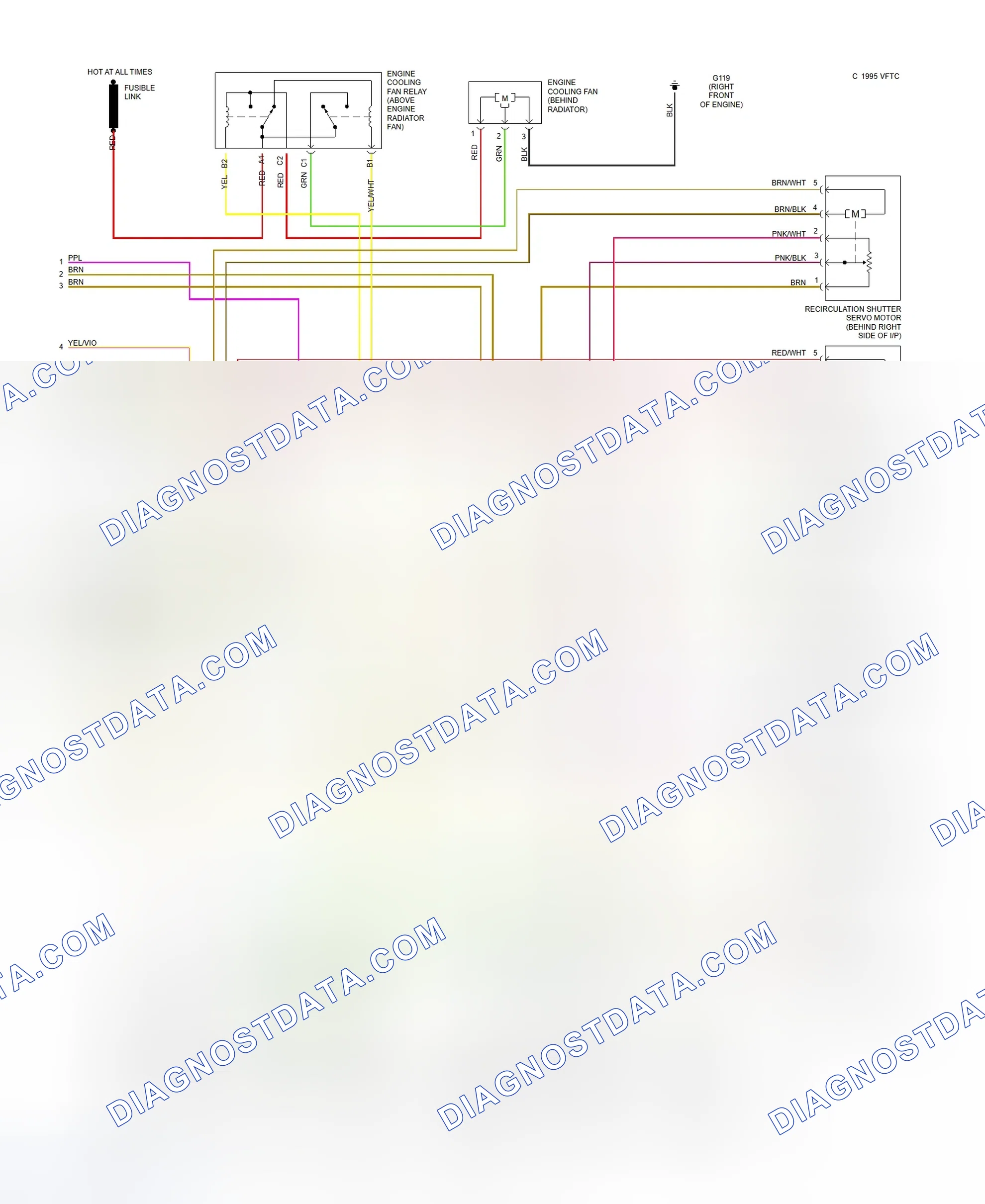 Scheme 4: Automatic A/C-Heater System Wiring Diagram (2.4L - 2 Of 2)
