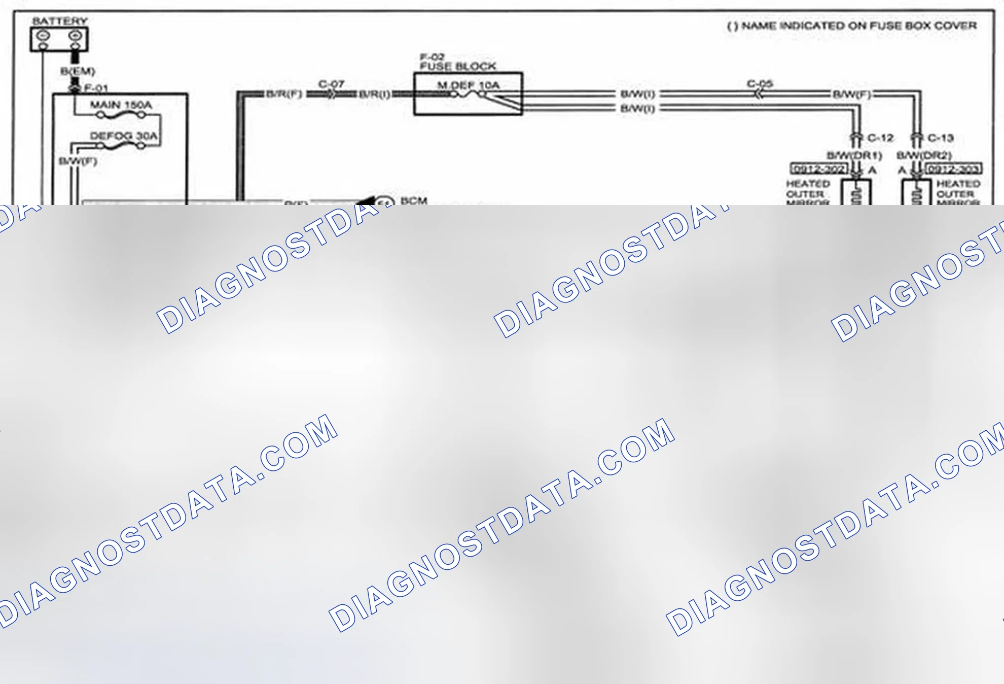 Scheme 162: Rear Window Defroster (Includes Heated Outer Mirror Information) Wiring Diagram - 0912-1 (1 Of 2)