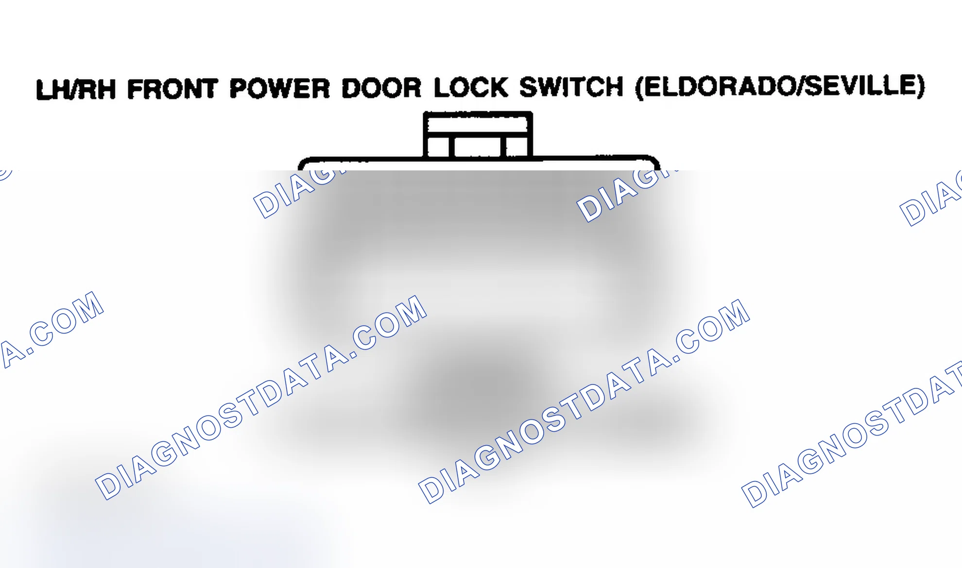 Scheme 186: POWER DOOR LOCK SWITCH (FRONT) - LEFT & RIGHT-HAND (ELDORADO/SEVILLE)