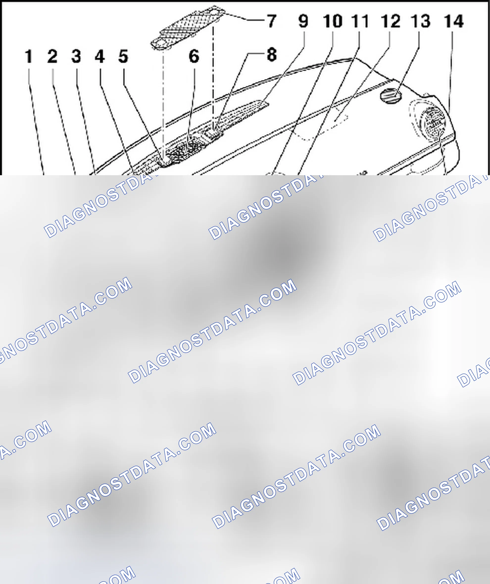 Scheme 6: INSTRUMENT PANEL COMPONENT LOCATION OVERVIEW