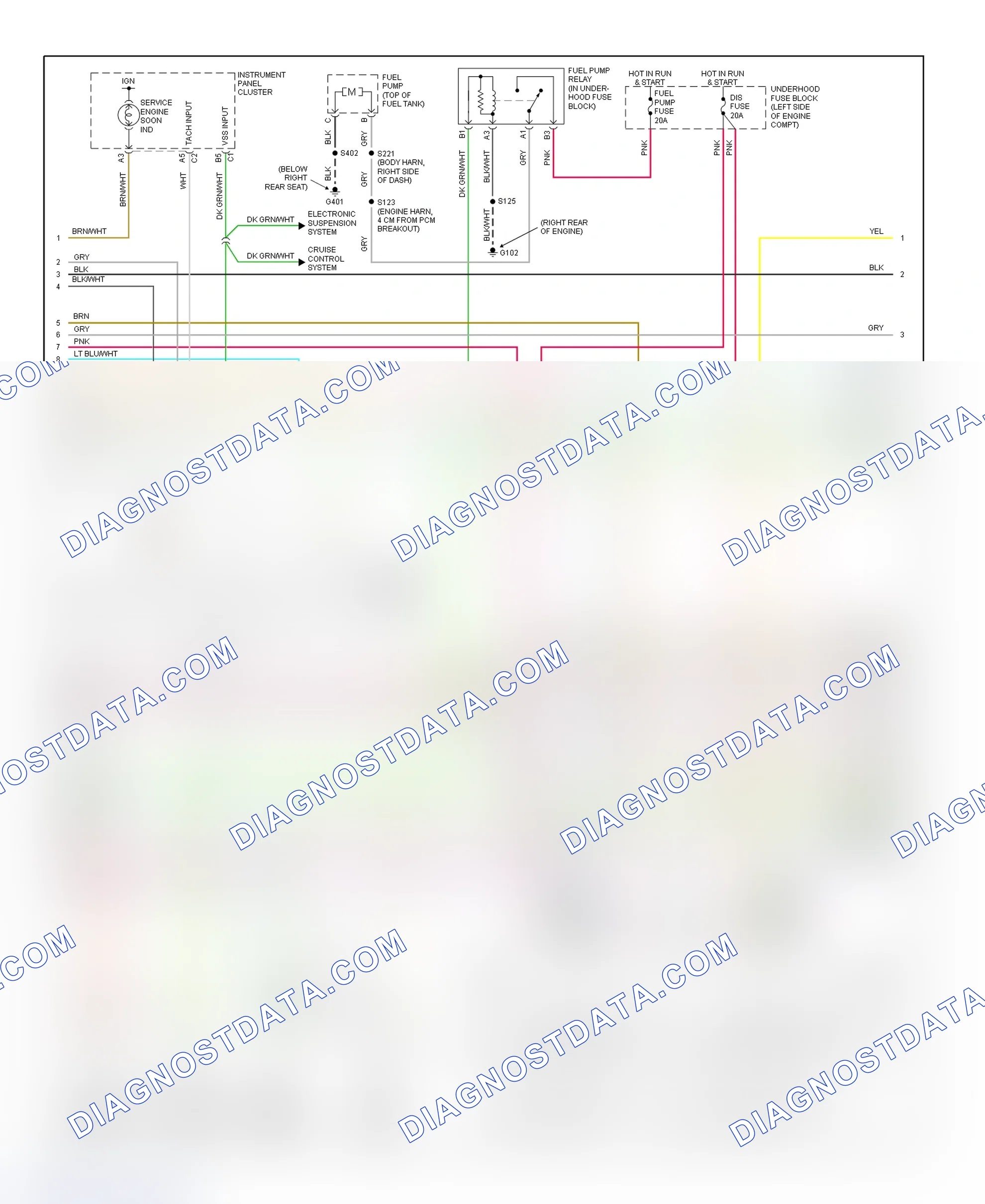 Scheme 157: PCM Wiring Diagram (Eldorado - 4.6L - 3 Of 4)