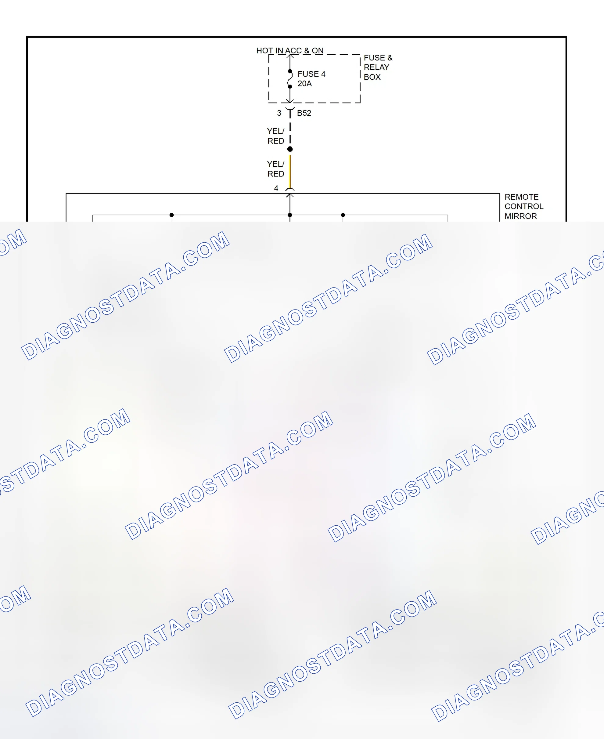 Scheme 5: Power Mirror System Wiring Diagram (Legacy & Outback)