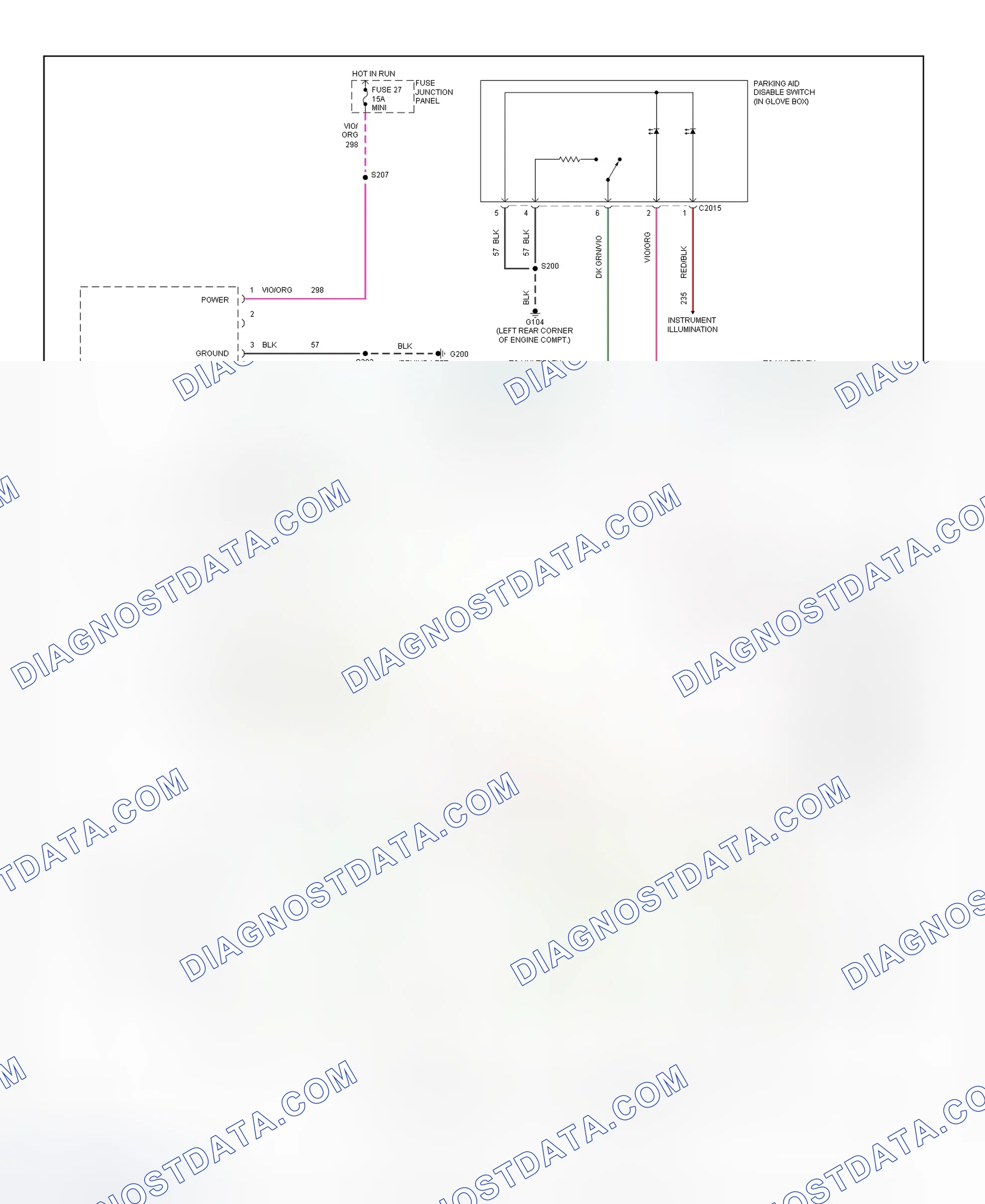 Scheme 3: Parking Aid Module Wiring Diagram (Explorer & Mountaineer)