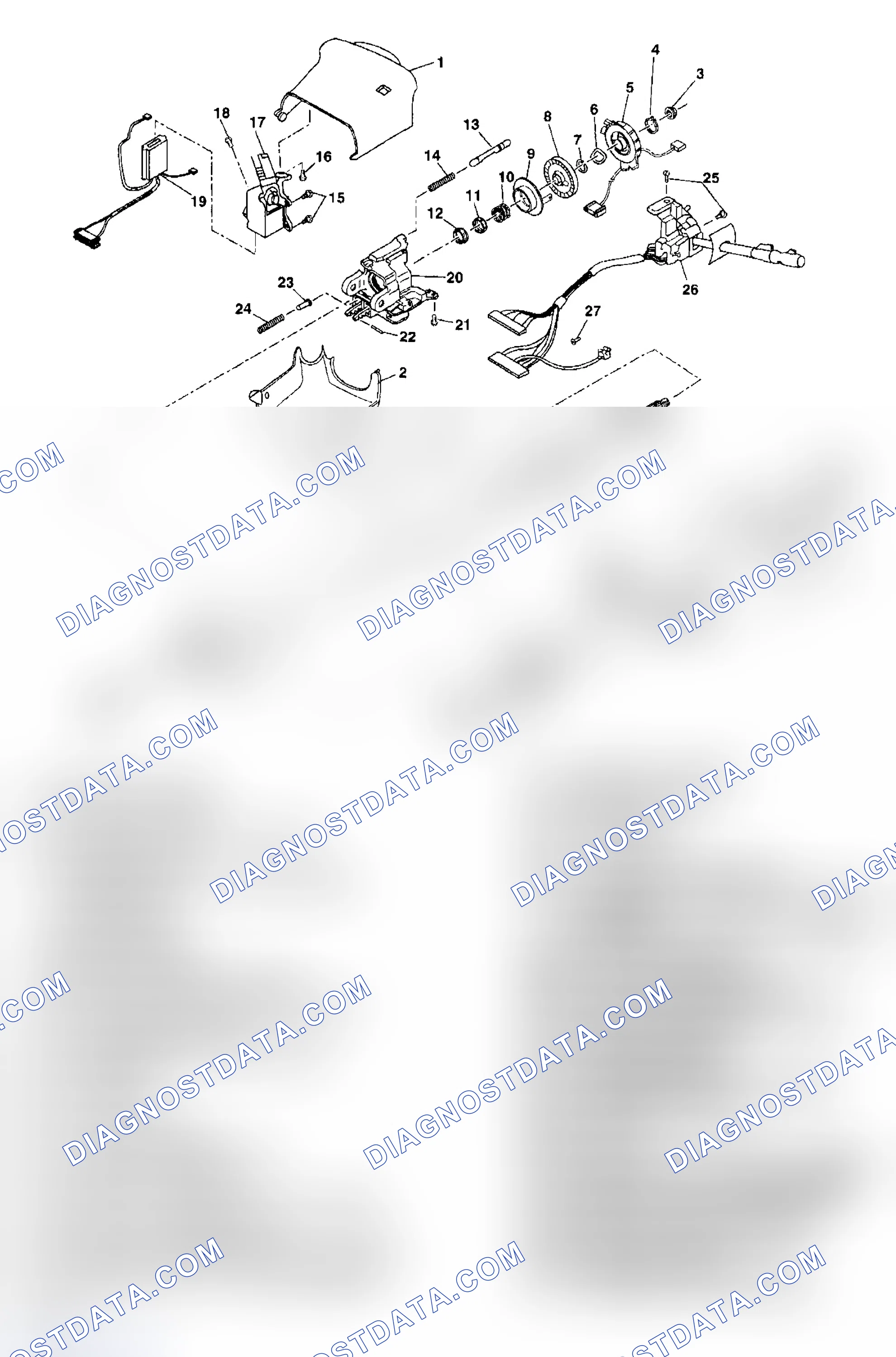Scheme 6: Steering Column Disassembled View (Floor Shift Sphere Joint)