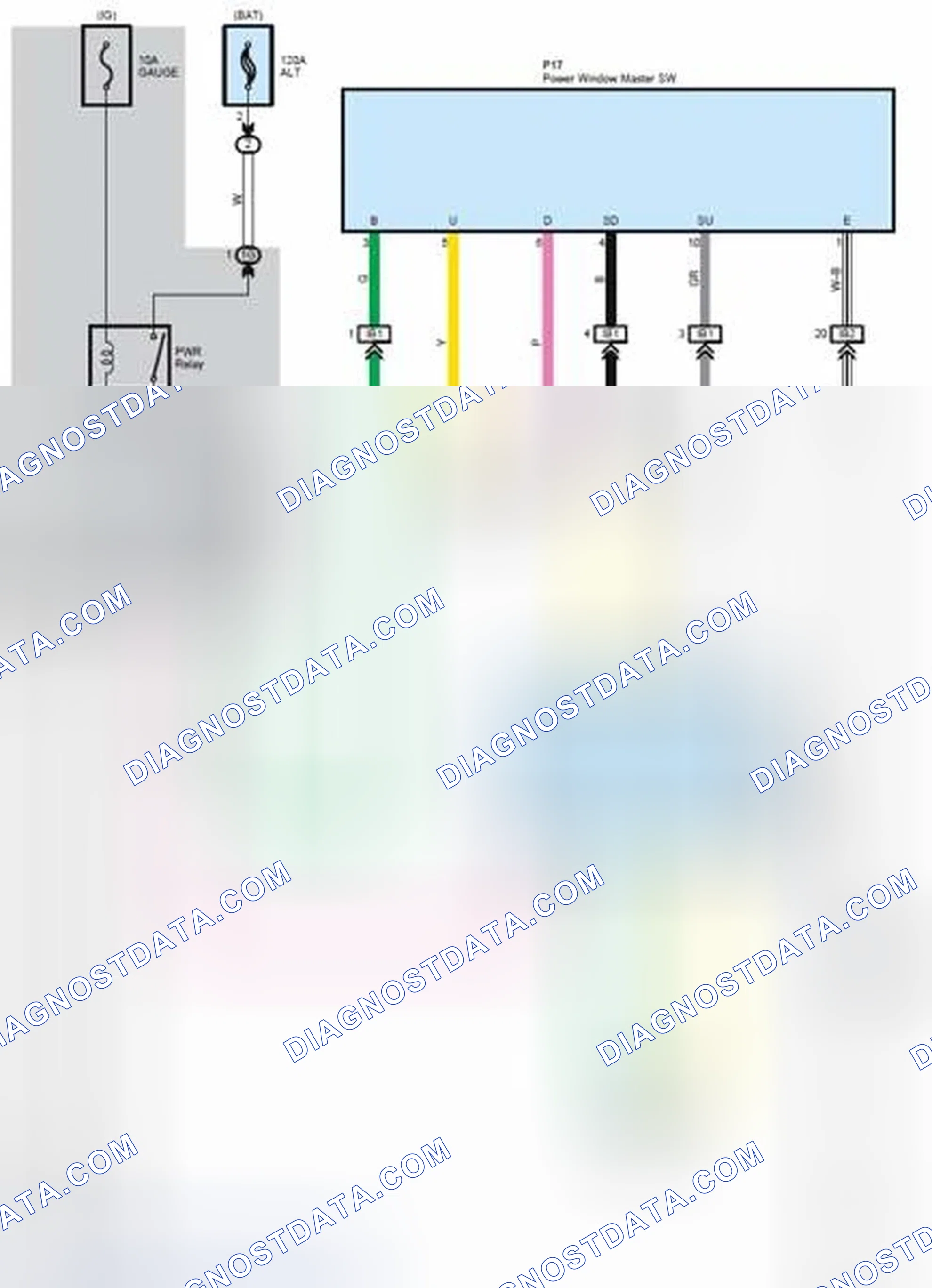 Scheme 47: Power Window without Jam Protection