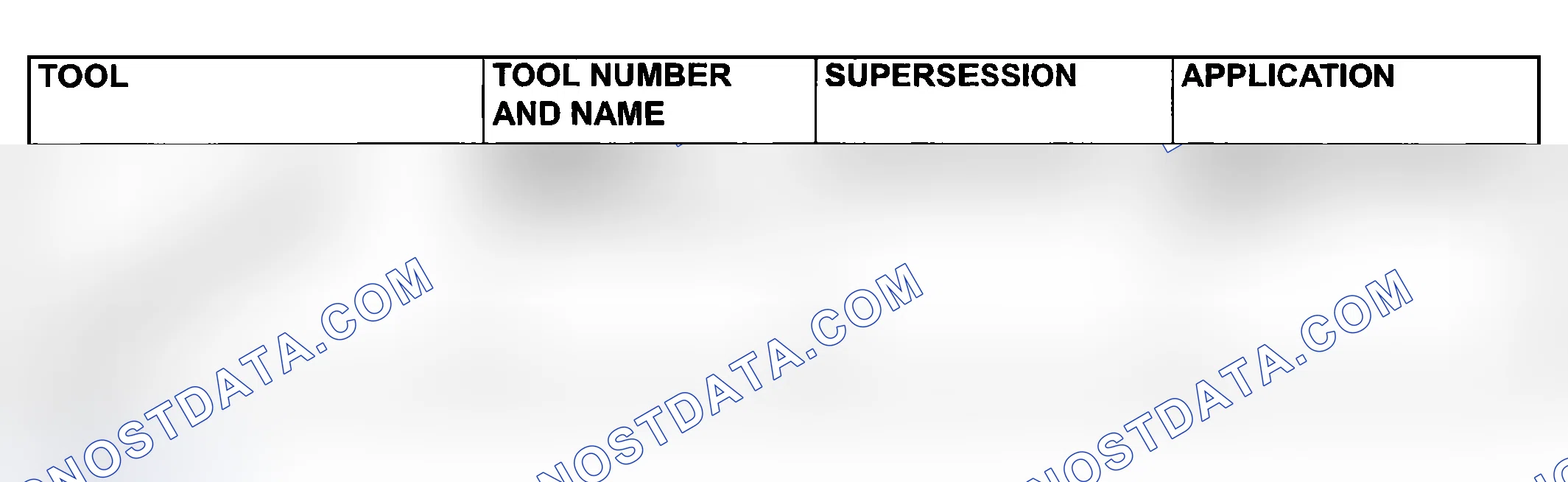 Scheme 36: SPECIAL TOOL
