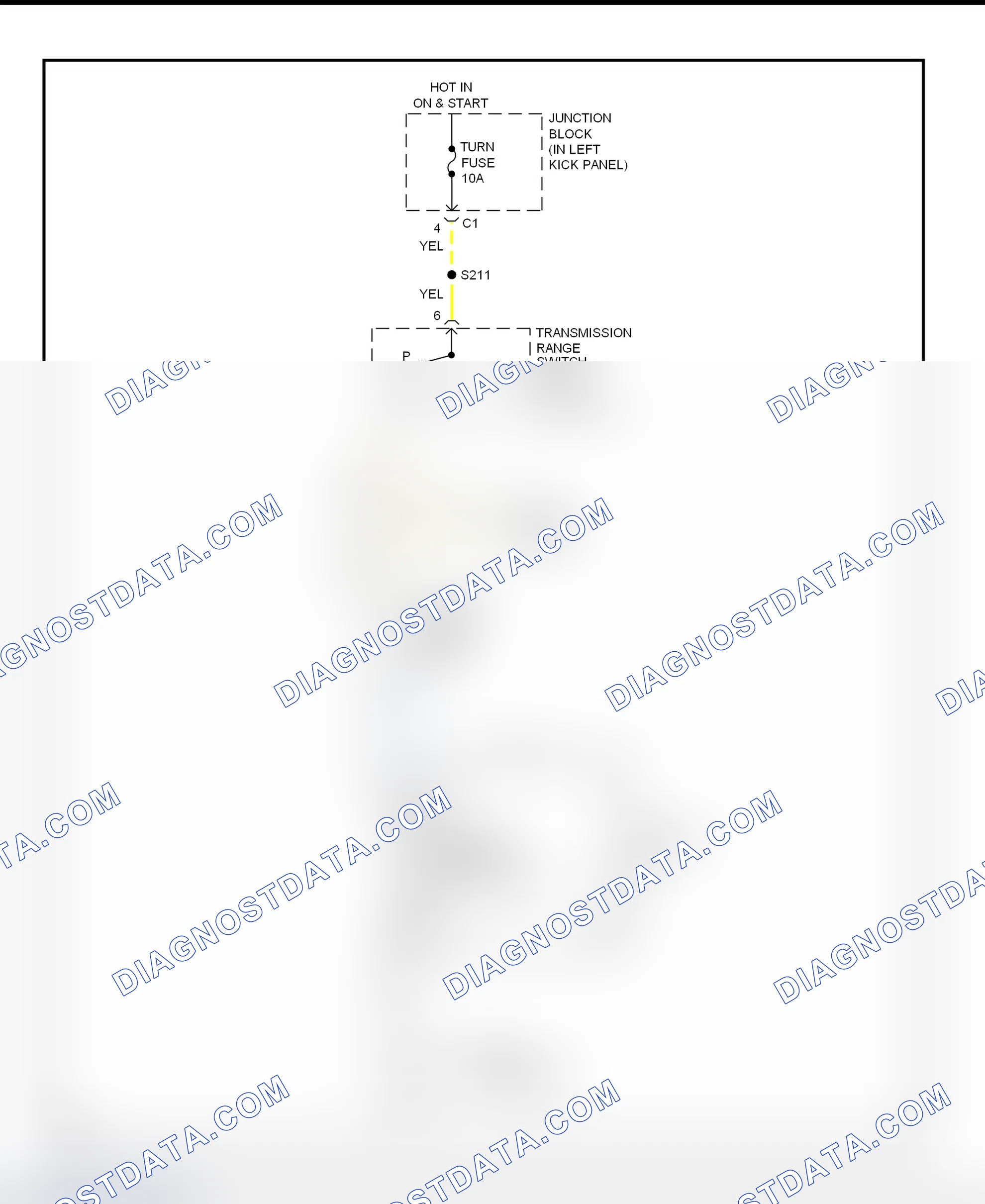Scheme 12: Shift Interlock System Wiring Diagram (2002 Tracker - Without Cruise Control)