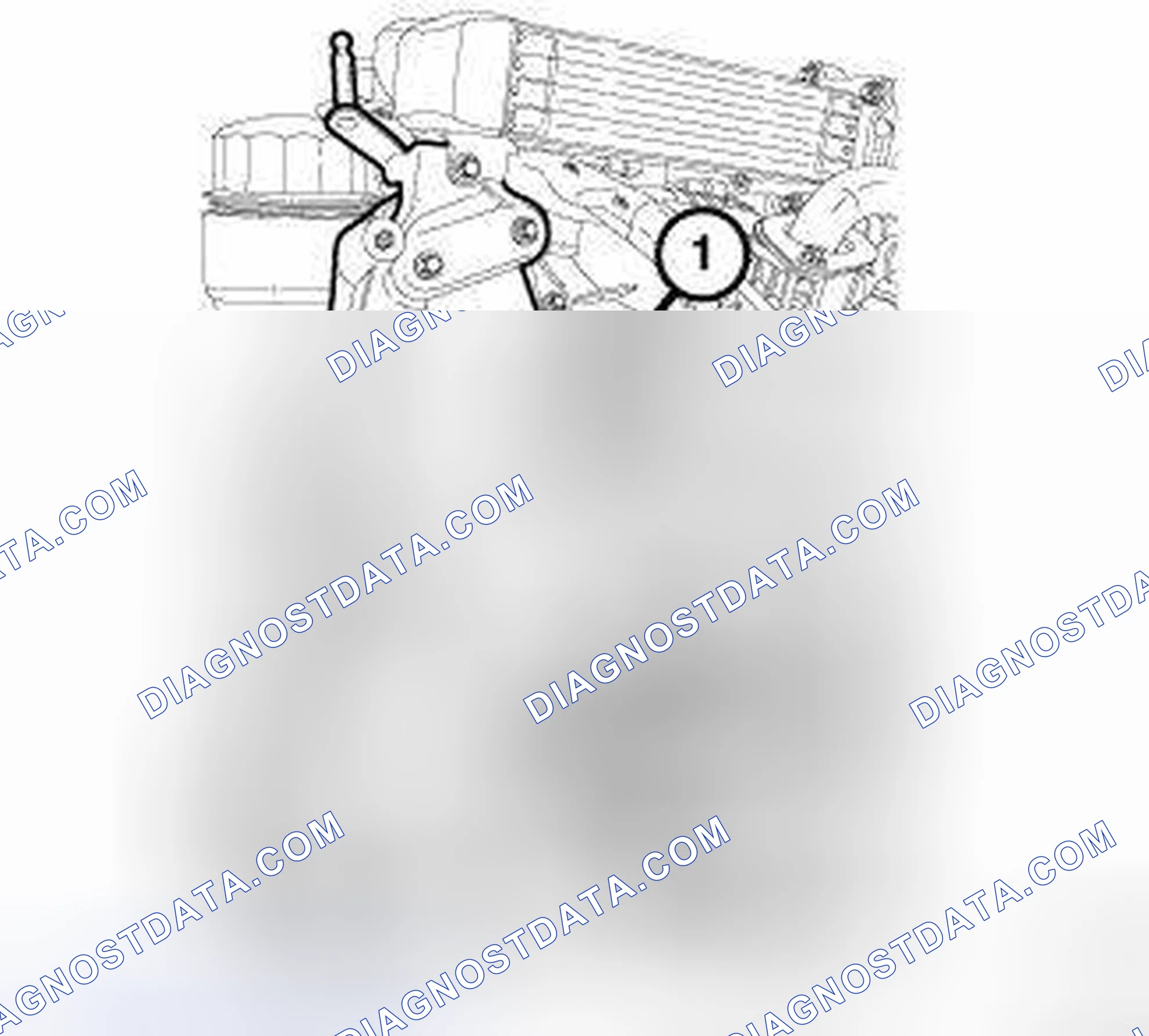 Scheme 3: ACCESSORY CARRIER BRACKET REMOVAL - DIESEL ENGINE