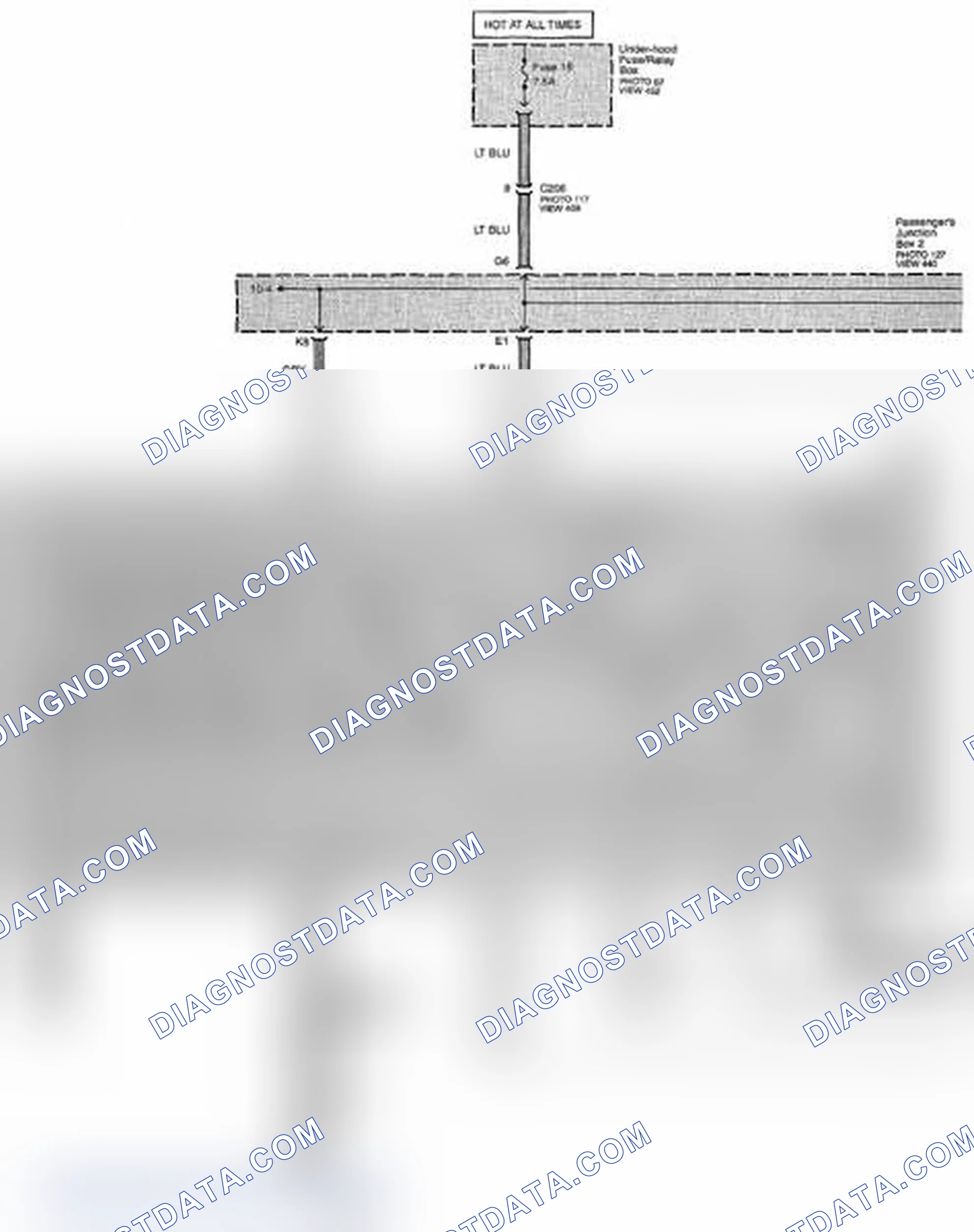 Scheme 242: Ambient Lights, Front Individual Map Lights And Ignition Key Light Circuit Diagram (Page 114)