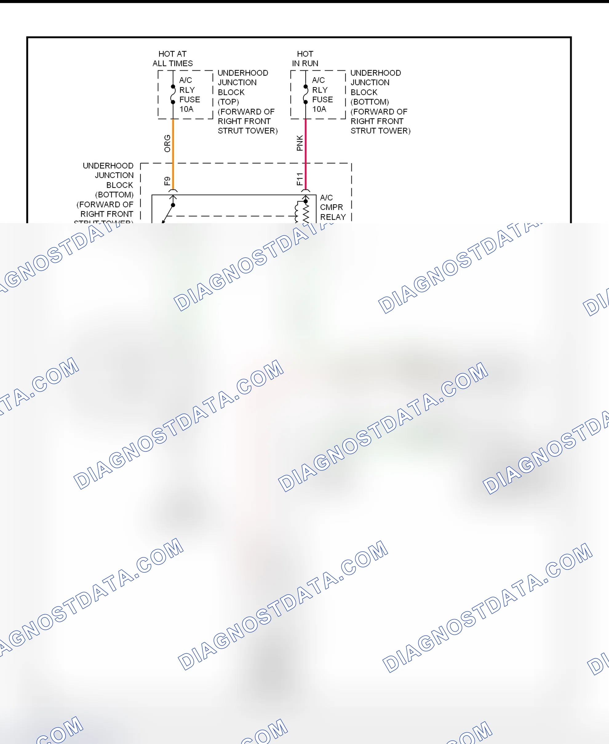 Scheme 63: A/C Compressor Clutch Control Circuit Wiring Diagram (2001 Impala & Monte Carlo)