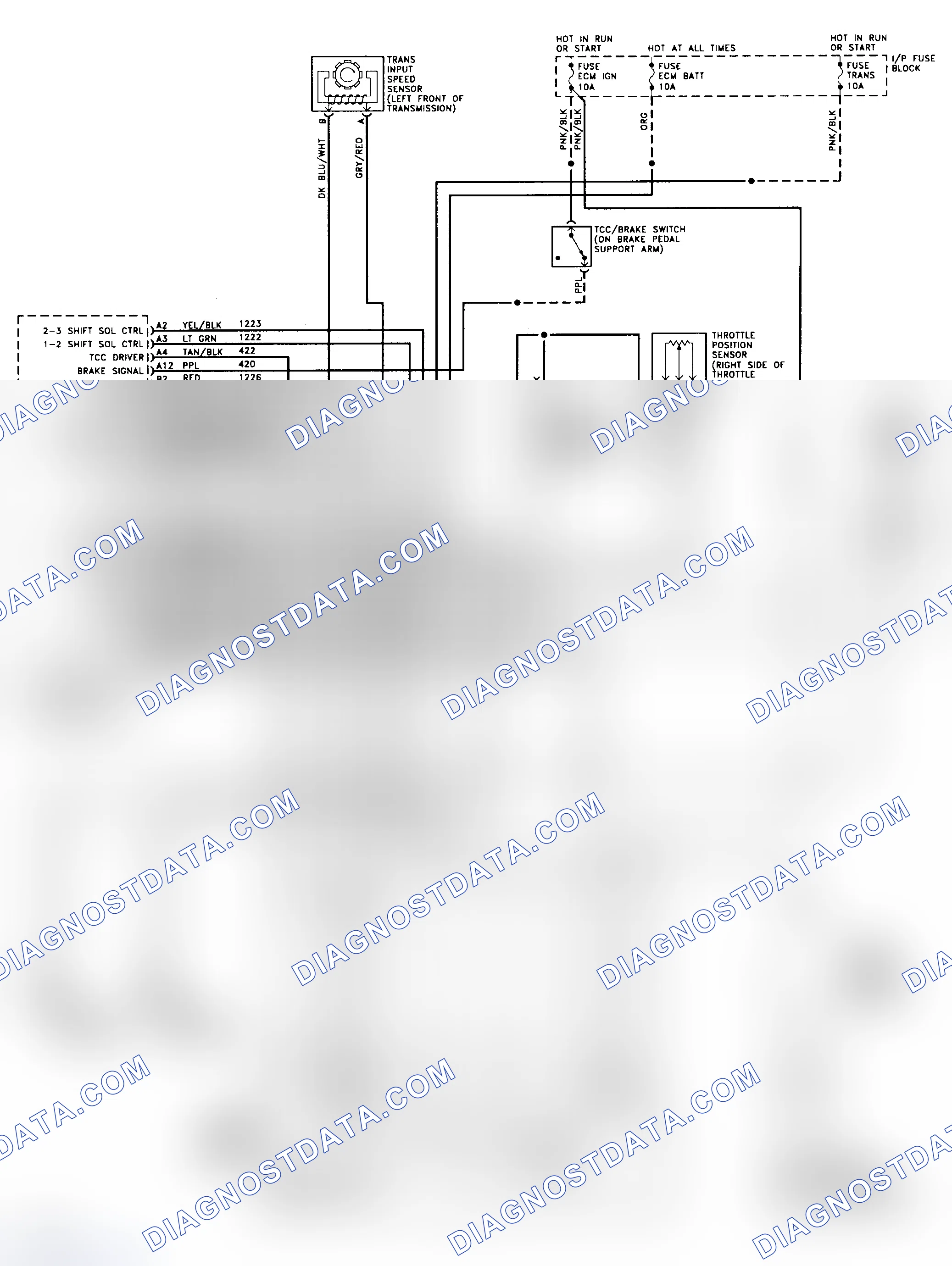 Scheme 188: 4L80-E Wiring Diagram (1993 "G" Series - Gasoline)