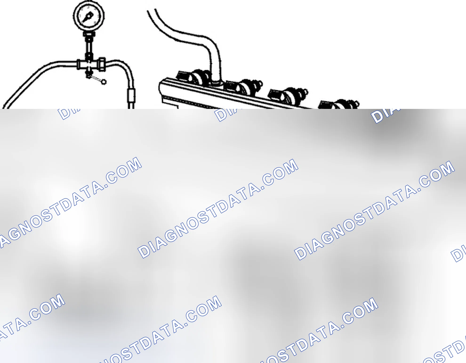 Scheme 132: Disconnecting fuel pressure gauge