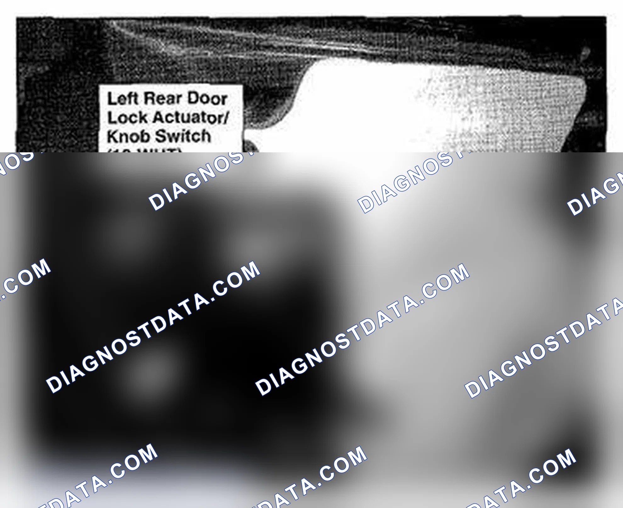 Scheme 596: Left Rear Door Component Location (Photo 191)