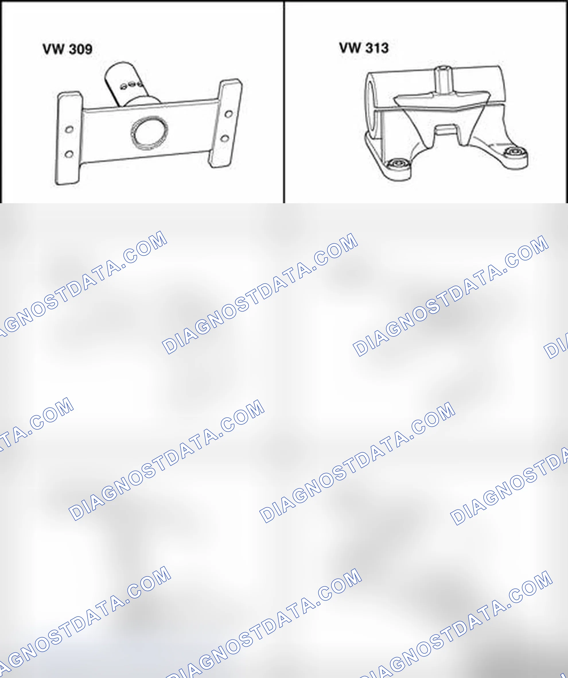 Scheme 439: Transmission, attaching to assembly stand