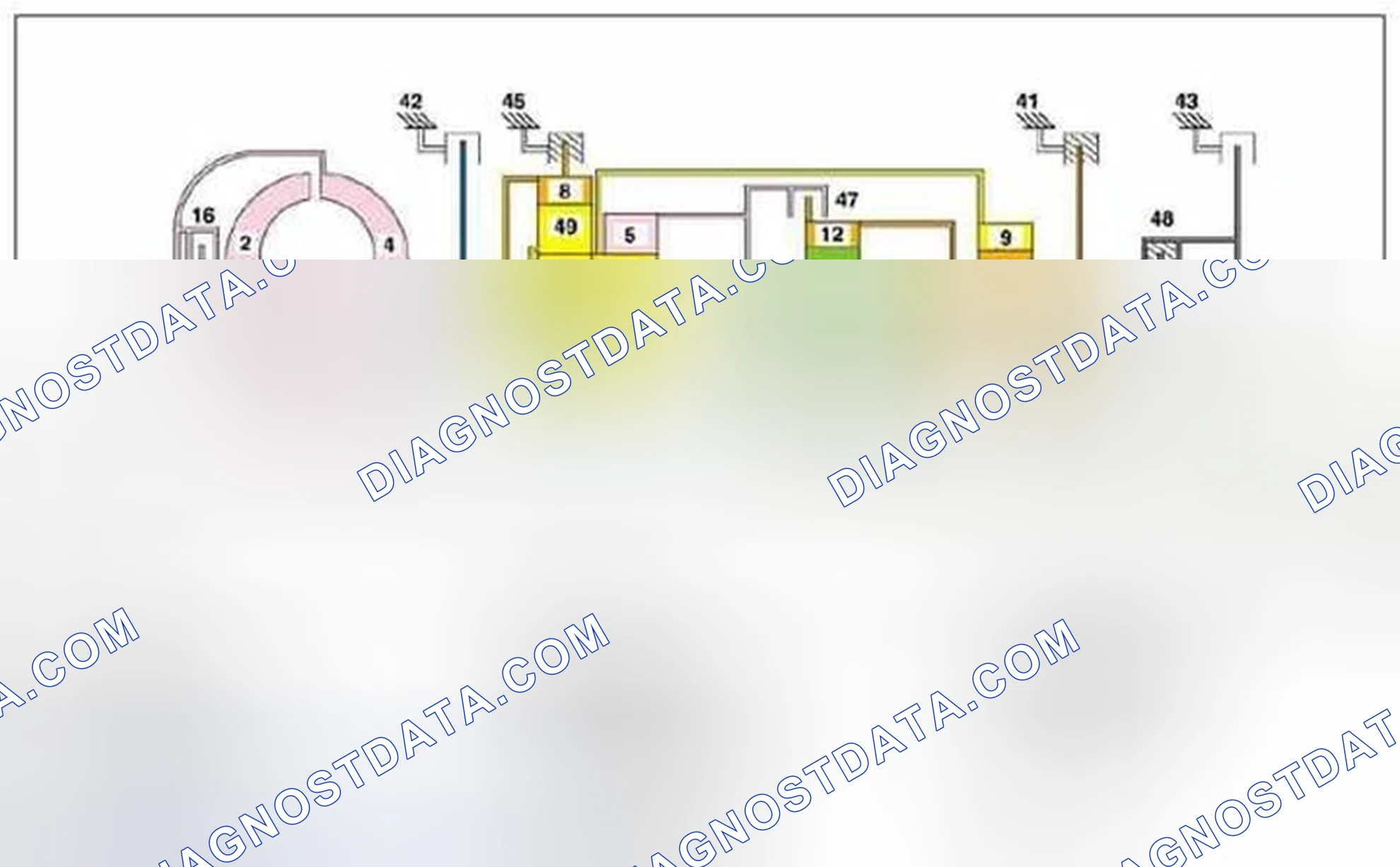 Scheme 246: Power flow in reverse gear, program selection "C", function - GF27.10-P-3025SX