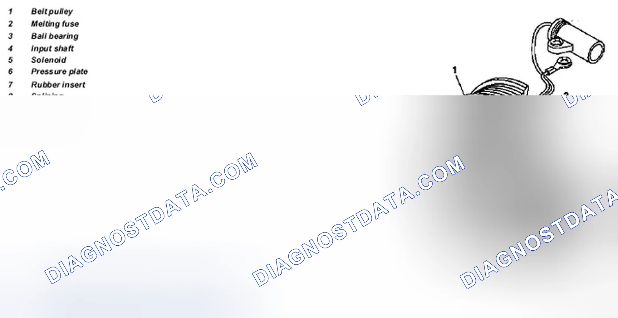 Scheme 204: Electromagnetic clutch, function - GF83.55-P-2101-01A