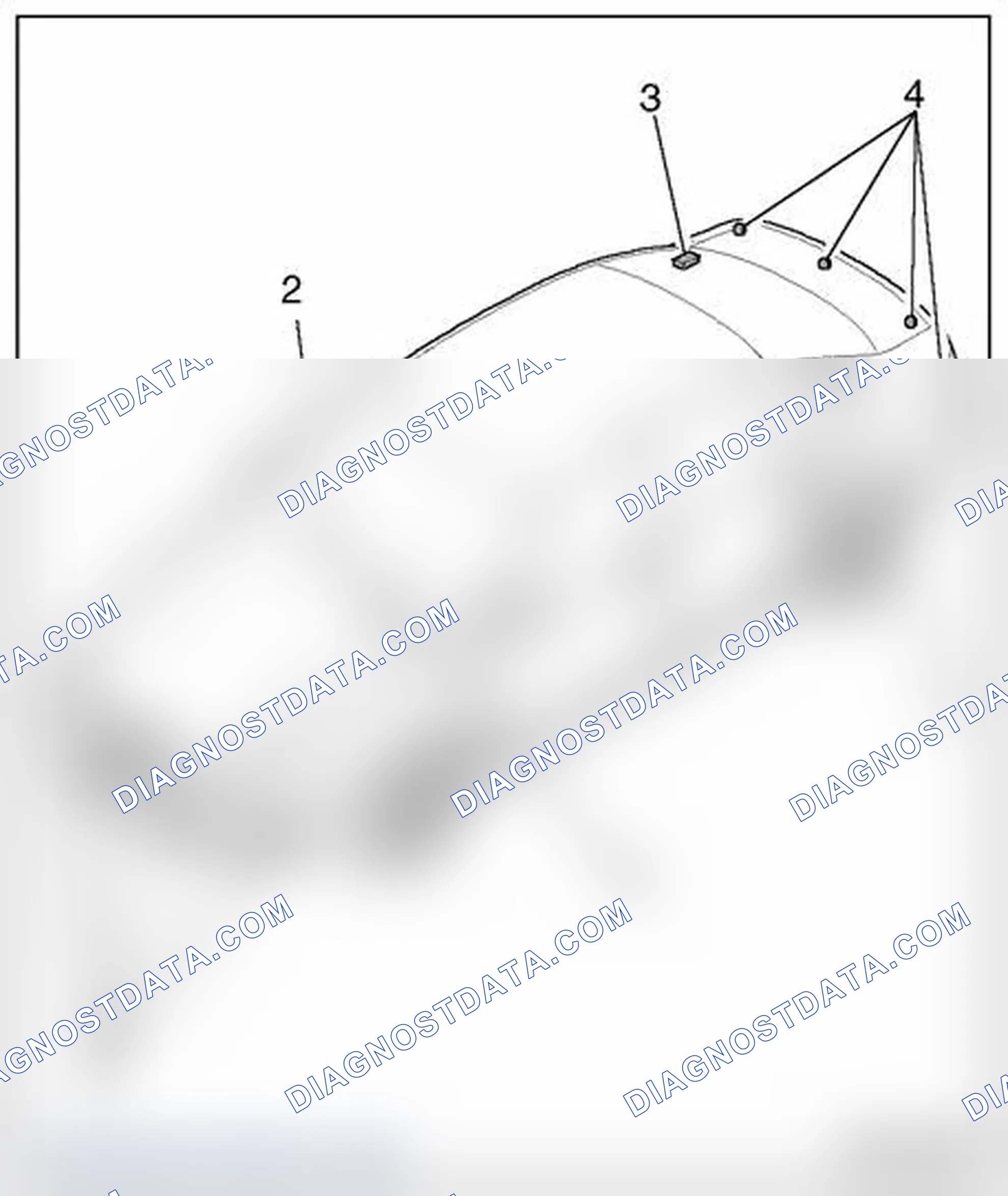 Scheme 247: Parking aid system, component overview