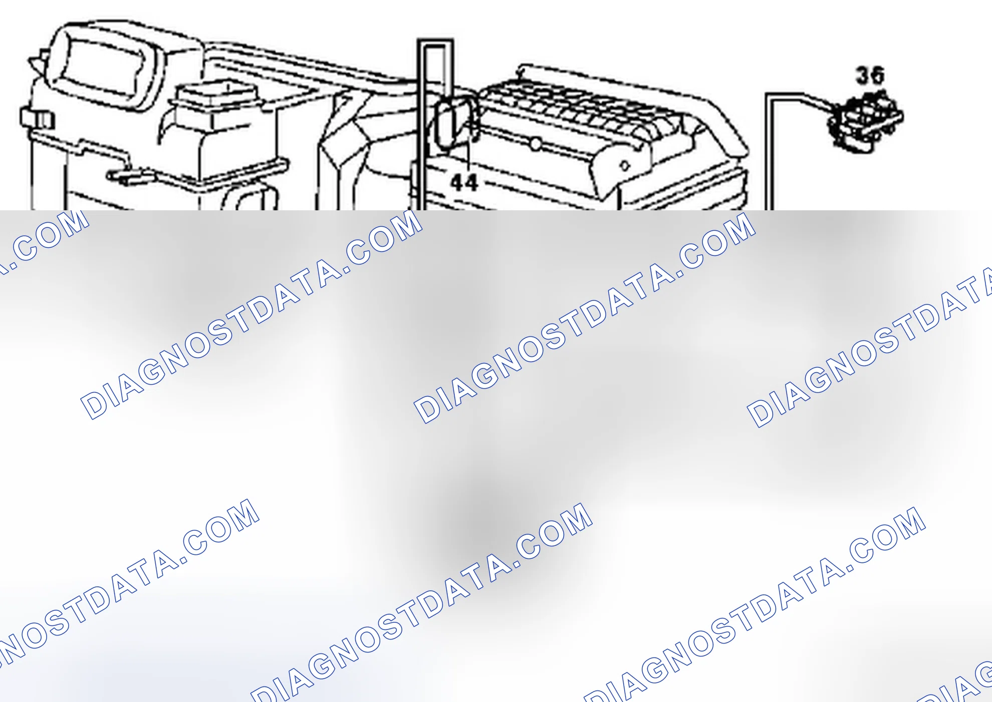 Scheme 160: Fresh/recirculated air flap vacuum element, function - GF83.10-P-2122-01A